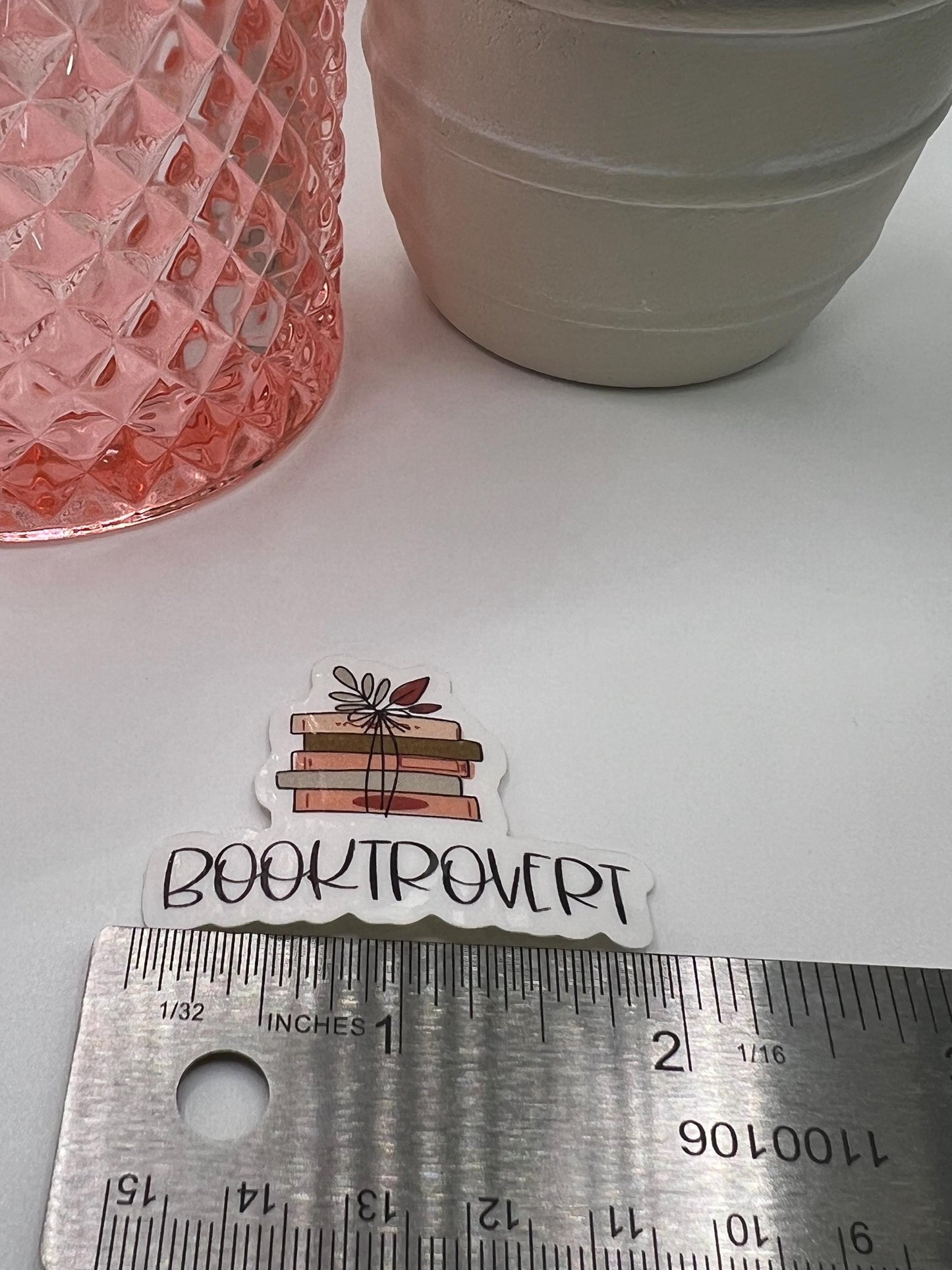 Booktrovert sticker - water-resistant, water bottles, laptop, kindle, mug