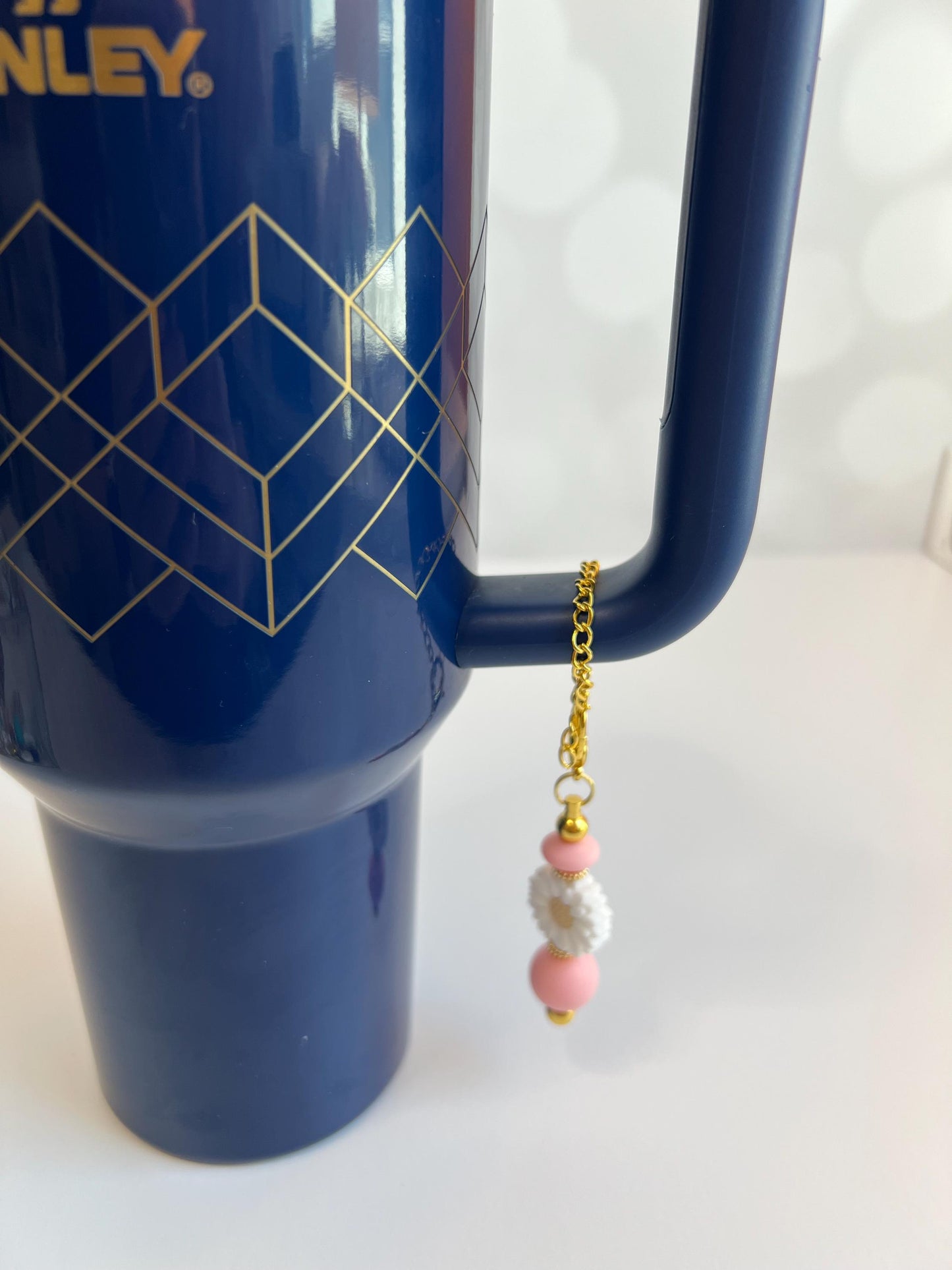 Stanley Tumbler Charm: Daisy Beaded Cup Accessory