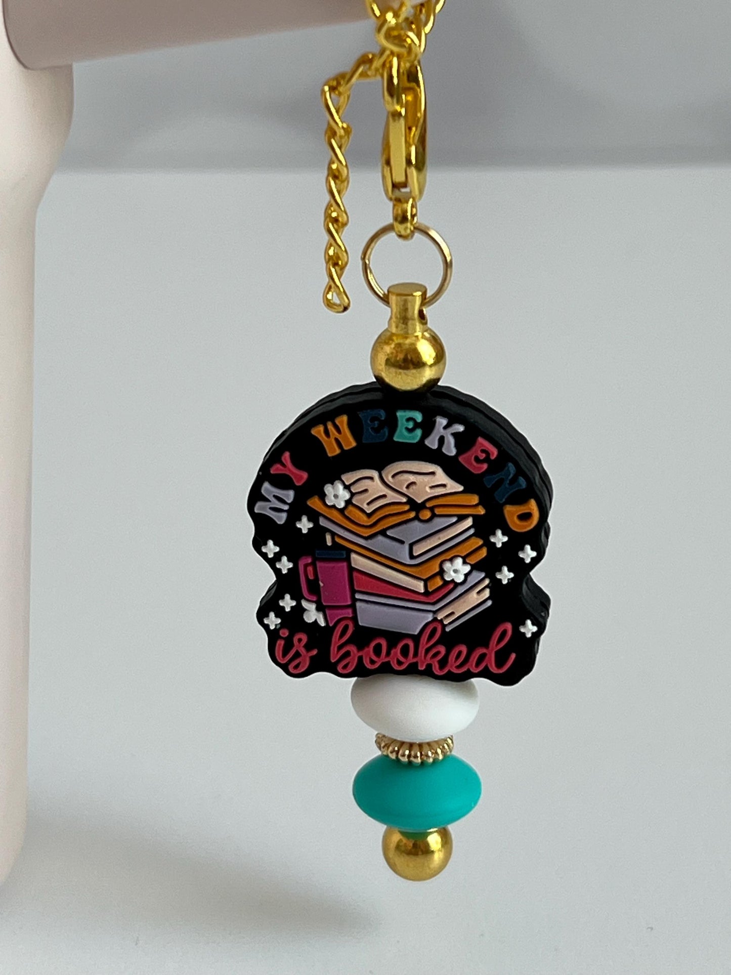 Stanley Tumbler Charm: 'My Weekend is Booked' Cup Accessory