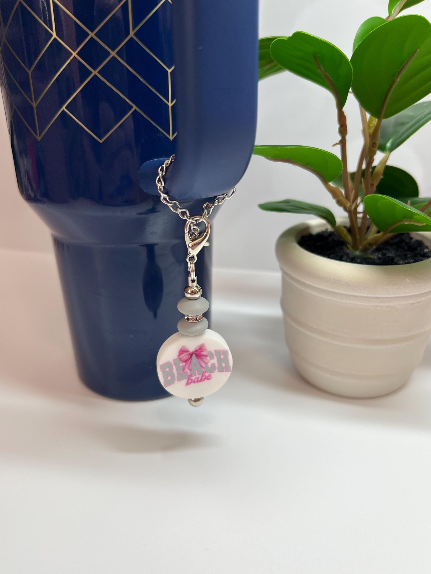 Beach Babe Stanley/Bogg Bag Charm: Tumbler/Purse Accessory