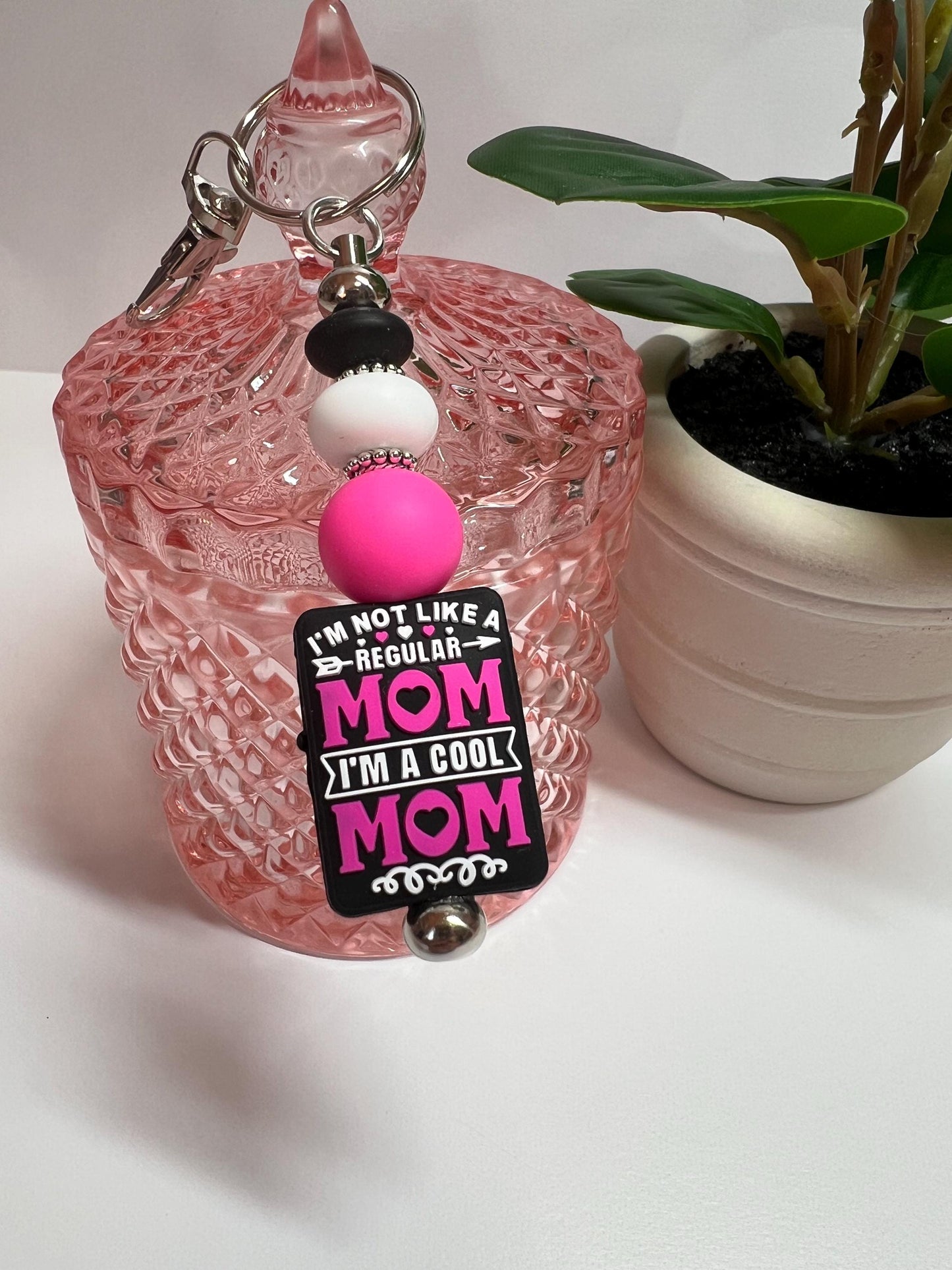 I'm Not Like a Regular Mom... Silicone Bead Keychain | Bag Charm | Gift for Her | Small Gift | Stocking Stuffer
