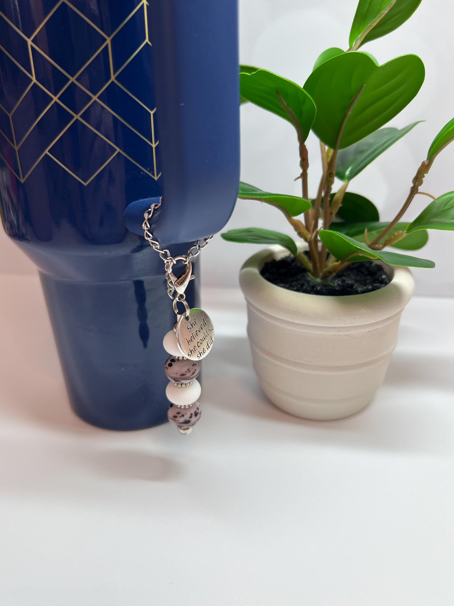 She Believed She Could So She Did Stanley/Bogg Bag Accessory | Cup Charm | Tumbler | Bag | Decoration | Bag Charm | Purse Accessory