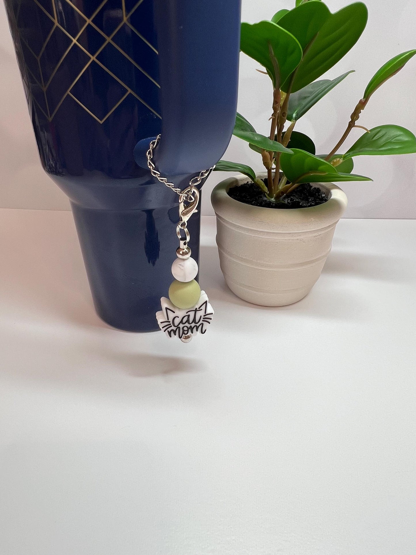 Cat Mom Stanley/Bogg Bag Charm: Tumbler Purse Accessory