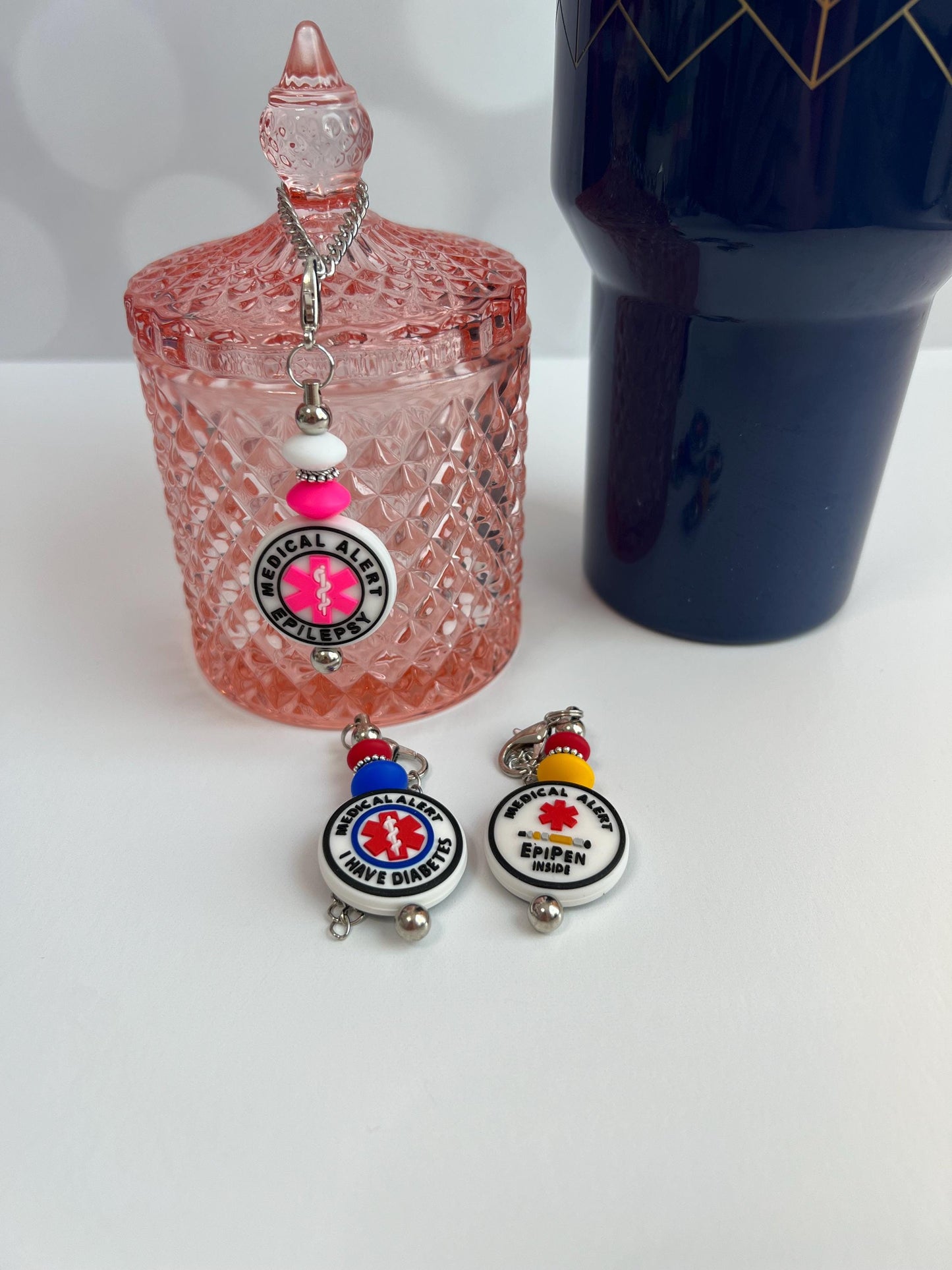 Medical Alert Charm: Stanley Tumbler, Bag, Backpack Accessory