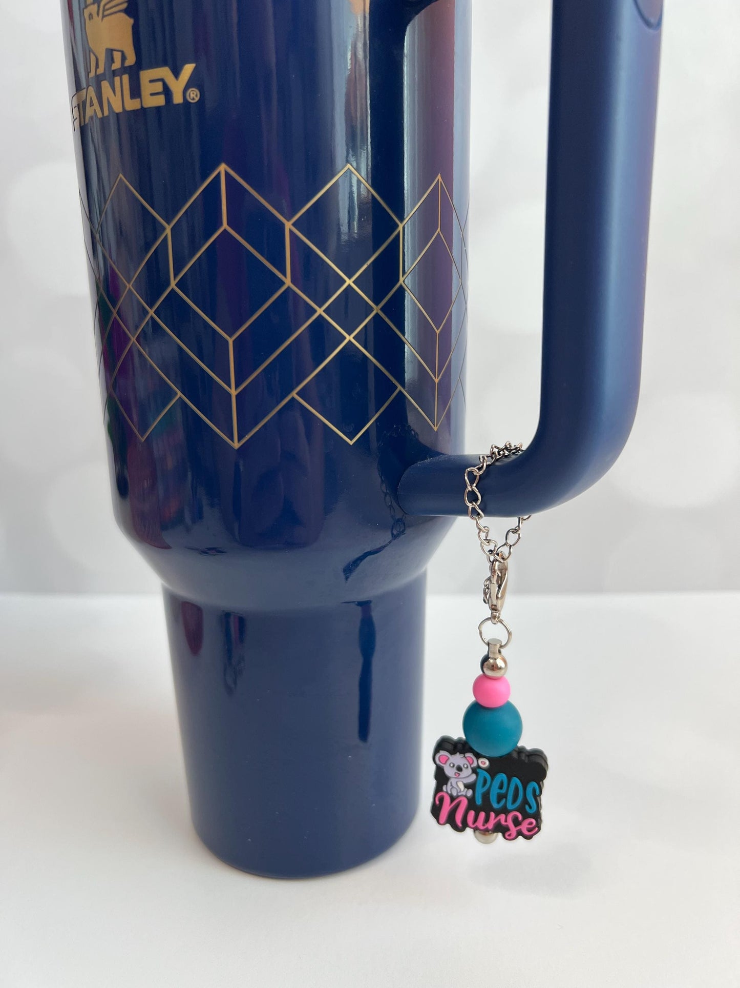 Peds Nurse - Badge Reel, Keychain, Tumbler/Bag Charm - Stanley, Bogg, Gift, Medical