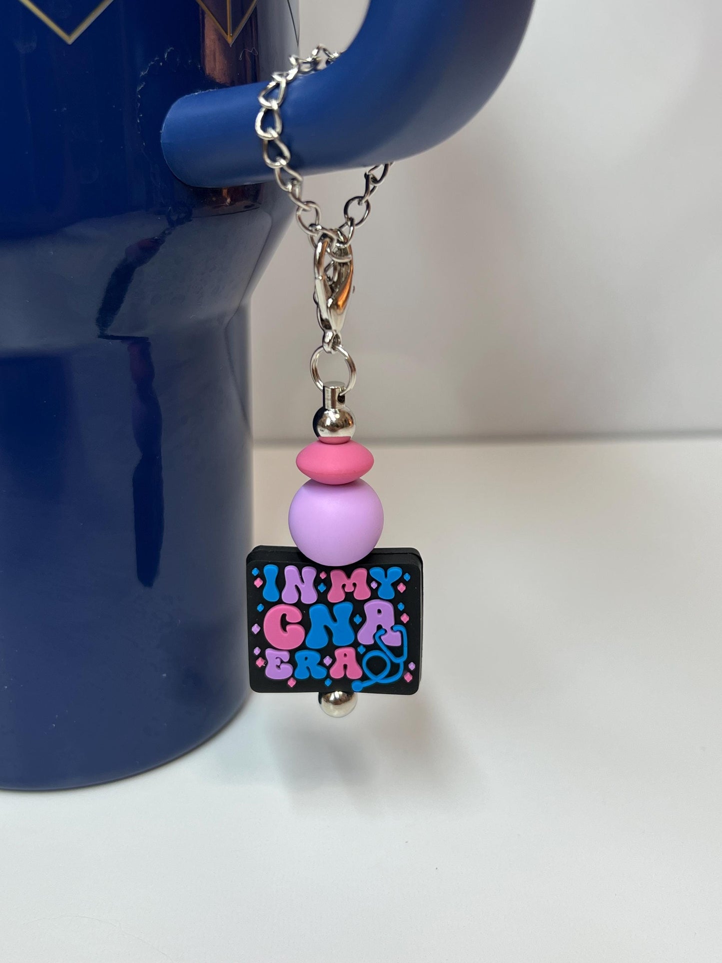 CNA - Badge Reel, Keychain, Tumbler/Bag Charm - Stanley, Bogg, Gift, Medical