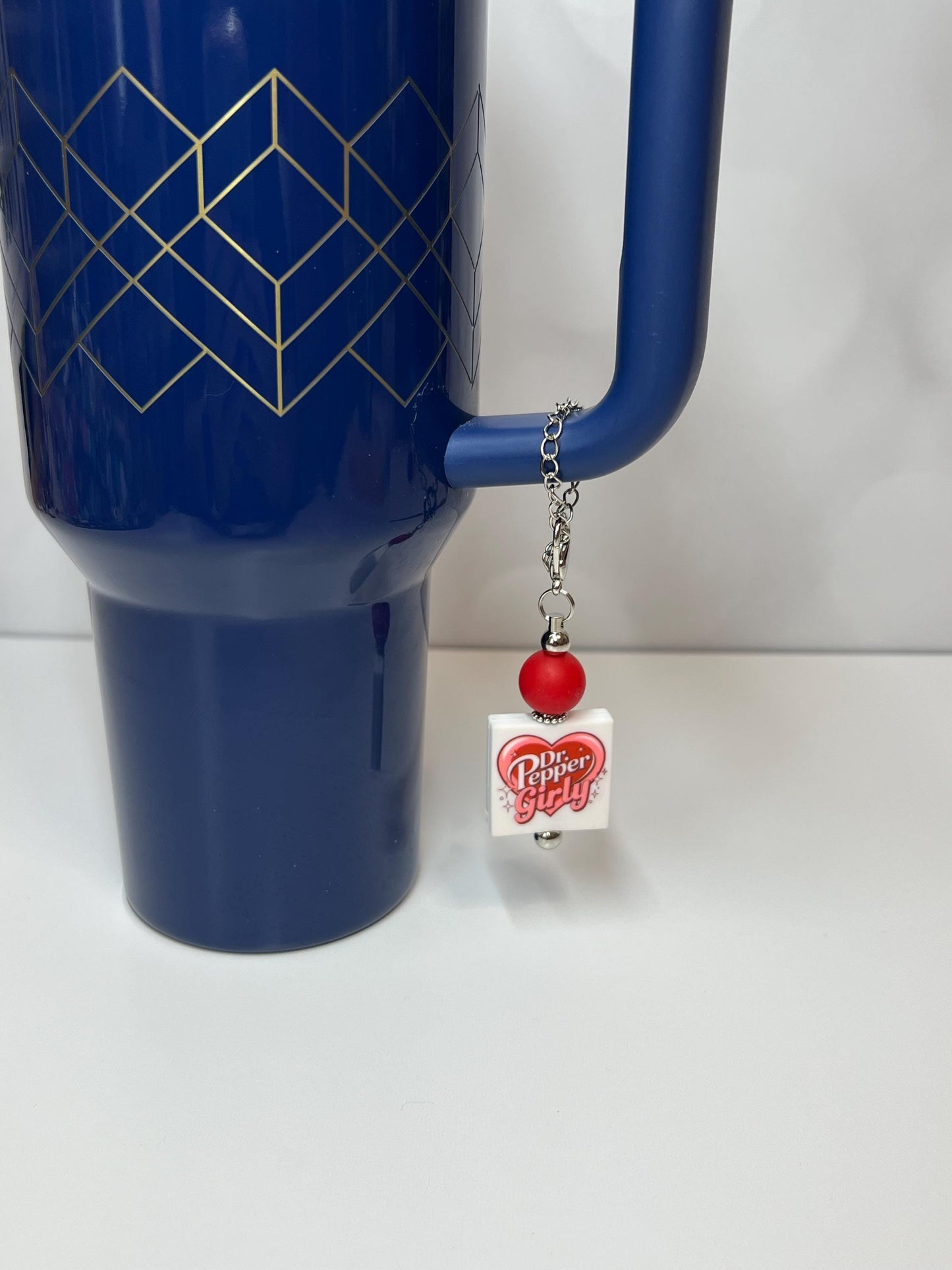 Dr Pepper Girly Stanley/Bogg Bag Charm: Tumbler/Purse Accessory