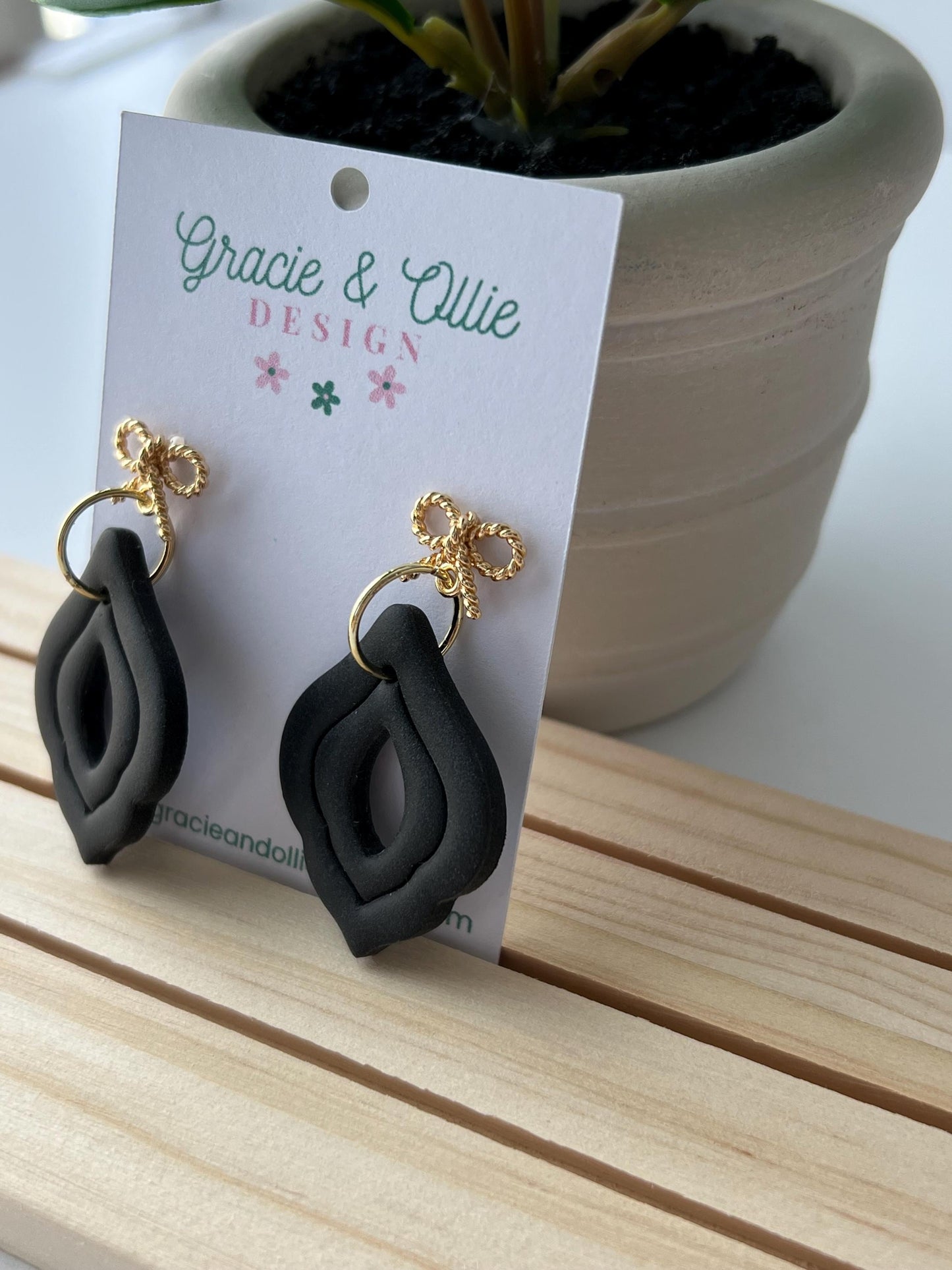 Handmade, Lightweight, Clay Earrings