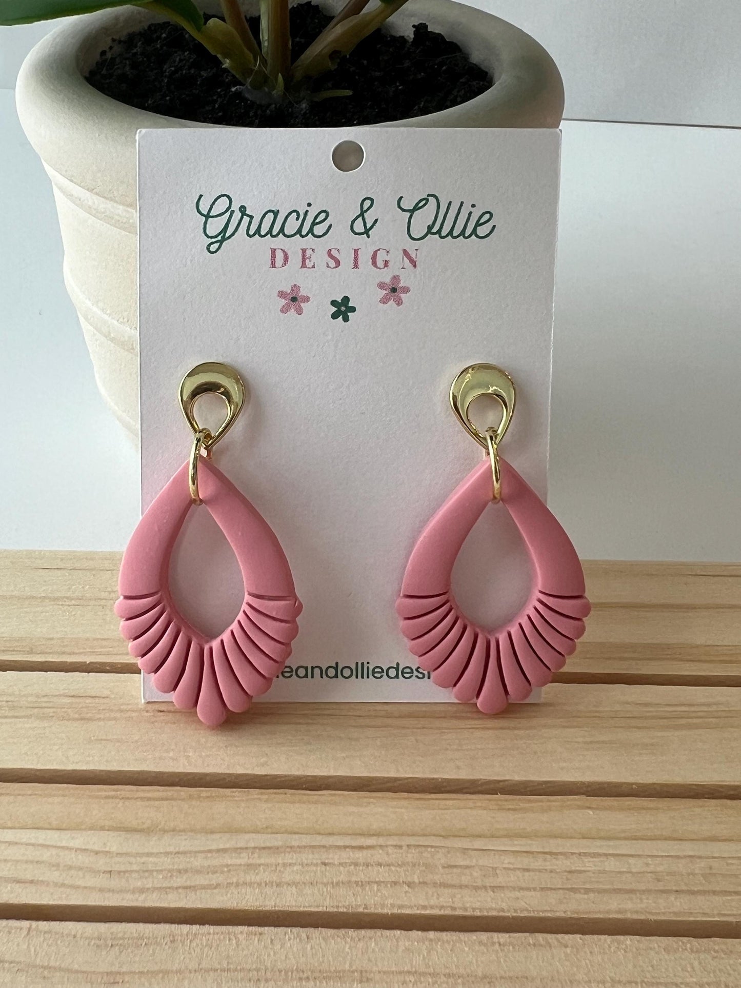 Handmade, Lightweight, Clay Earrings