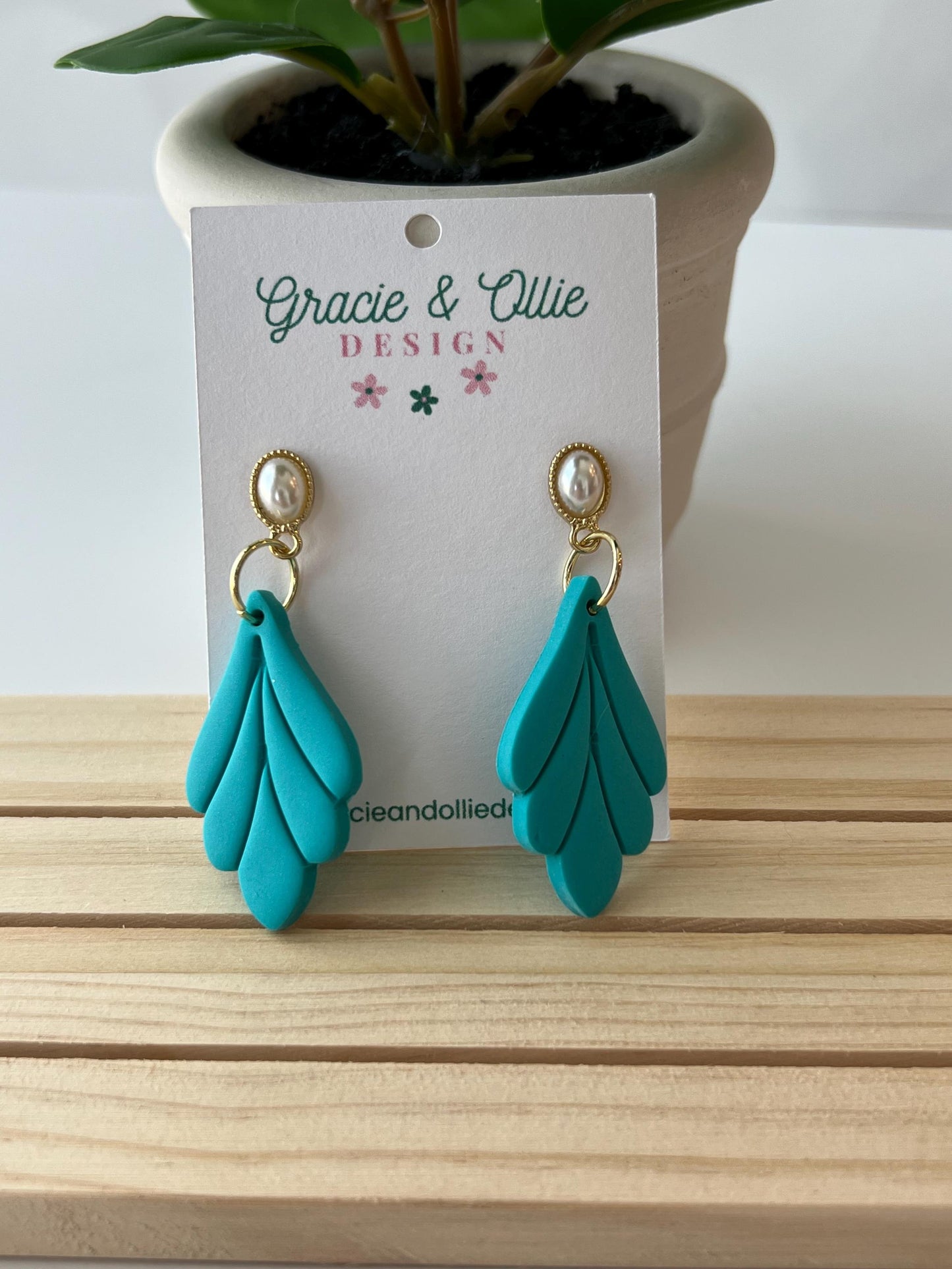 Handmade, Lightweight, Clay Earrings