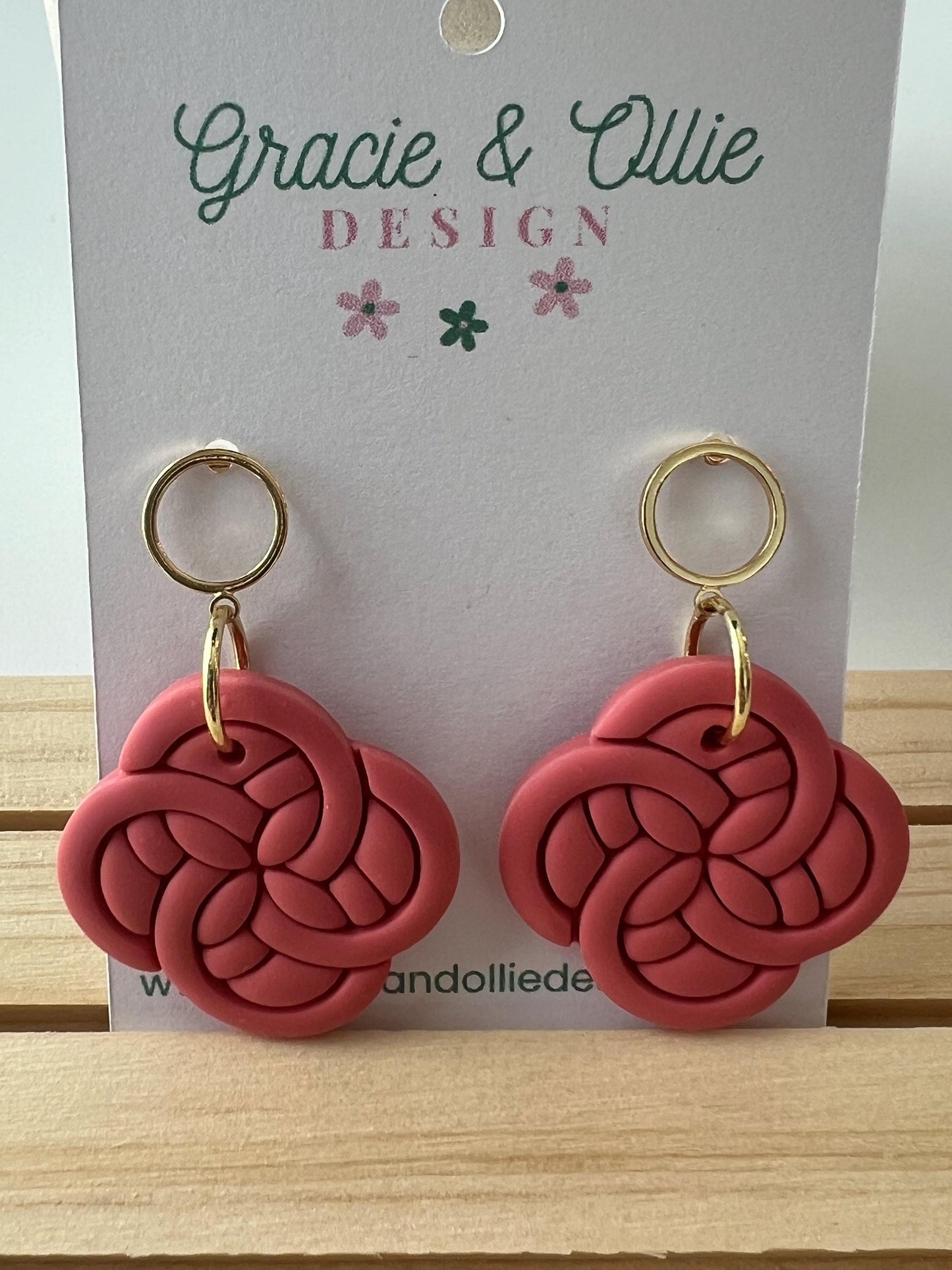 Handmade, Lightweight, Clay Earrings