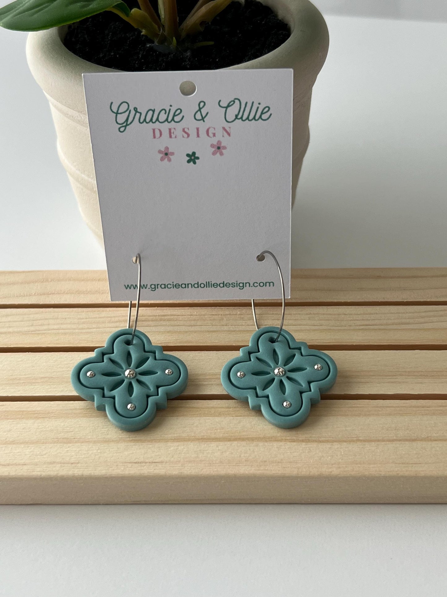 Handmade, Lightweight, Clay Earrings