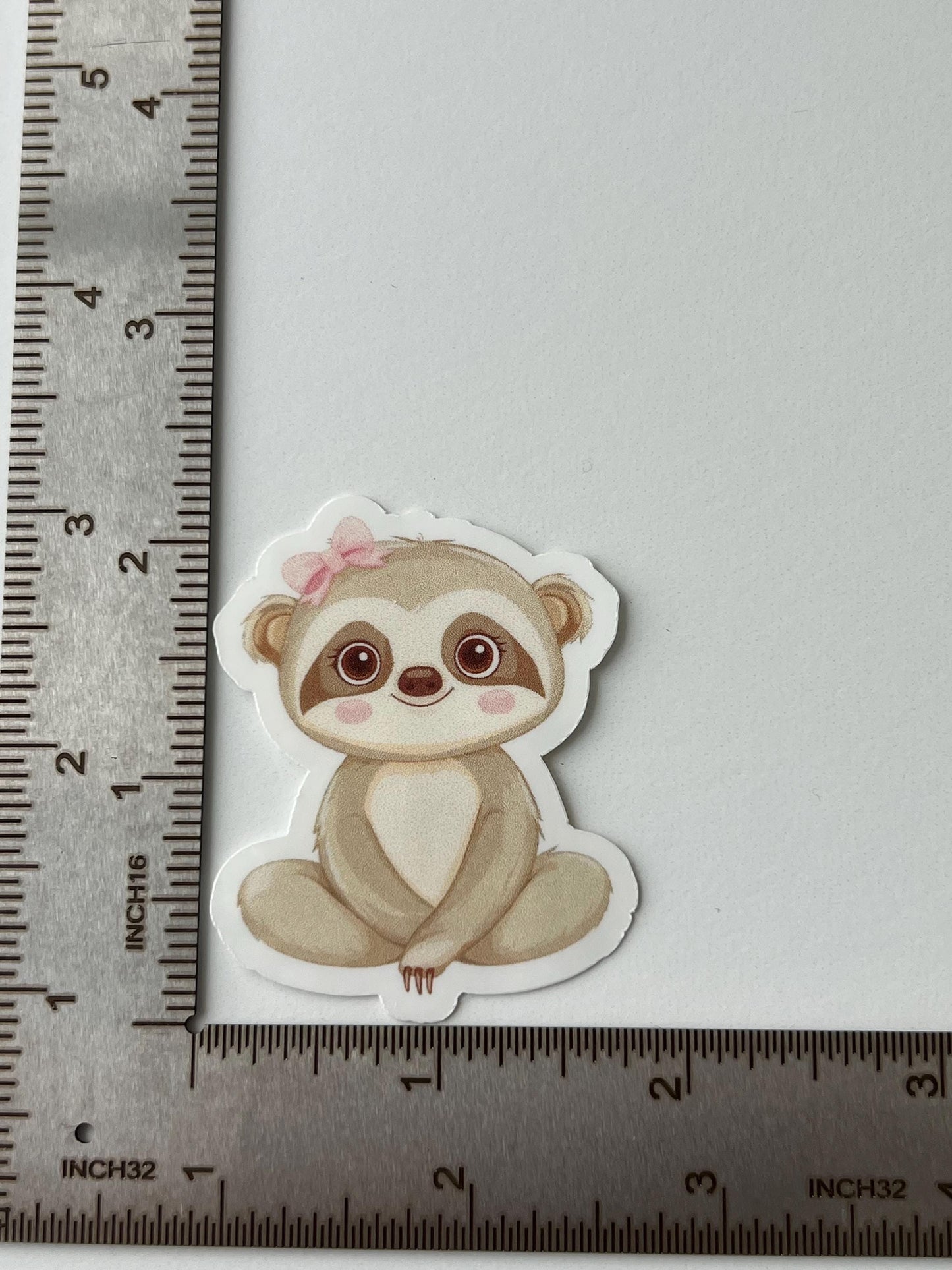 Yoga sloth sticker - water-resistant, water bottles, laptop, kindle, mug