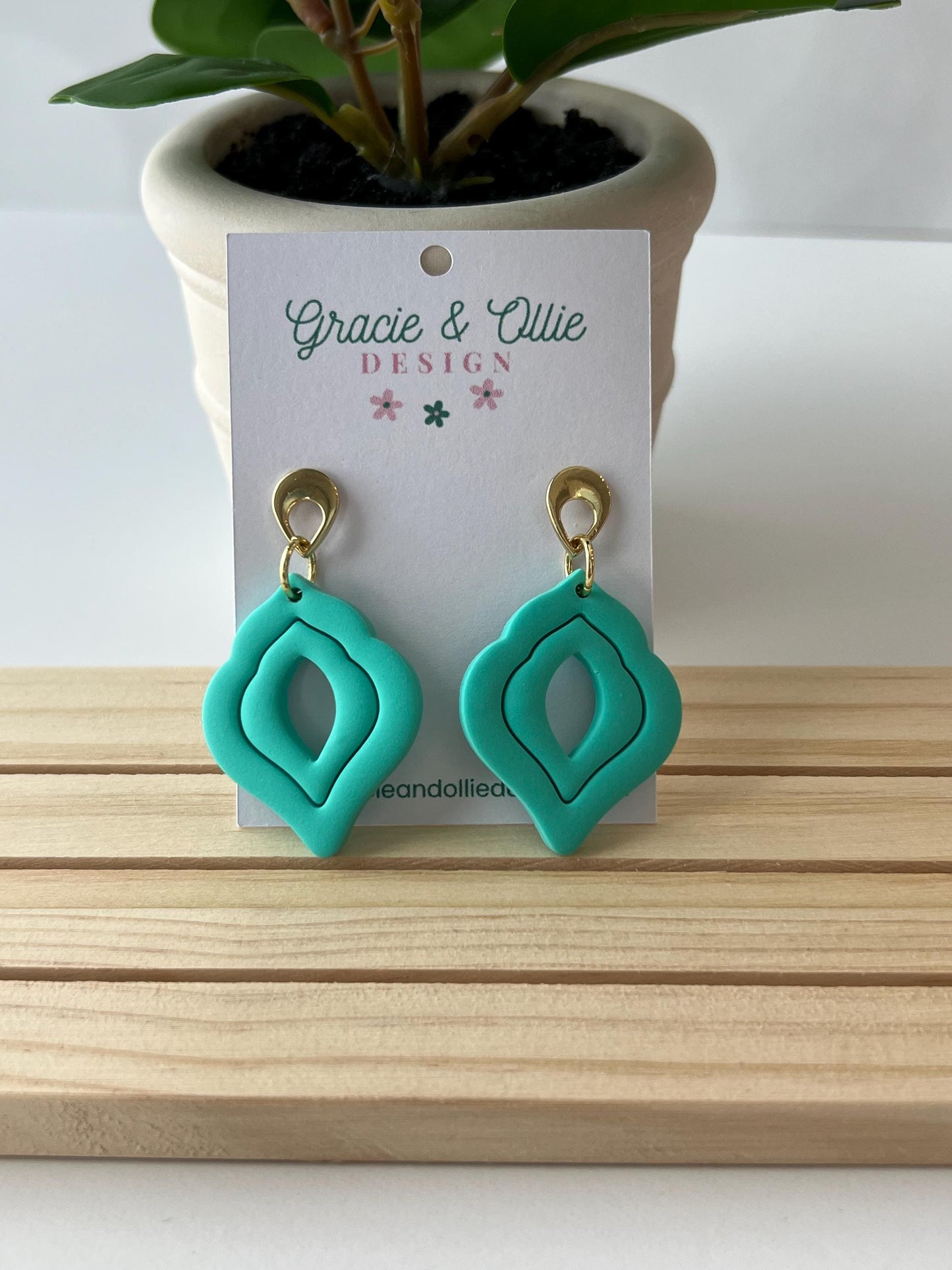 Handmade, Lightweight, Clay Earrings