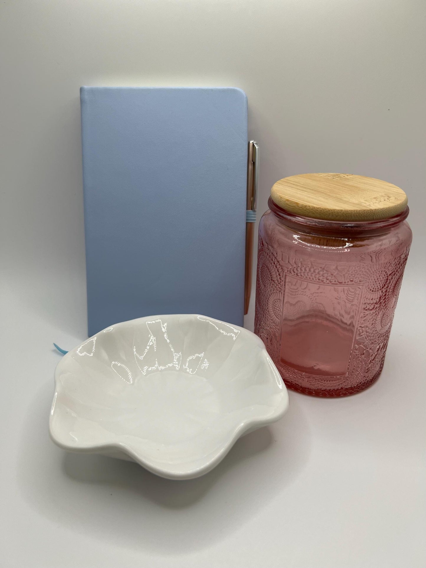 Self-Care Gift Box for Her: Water Bottle, Eye Mask & Trinket Tray