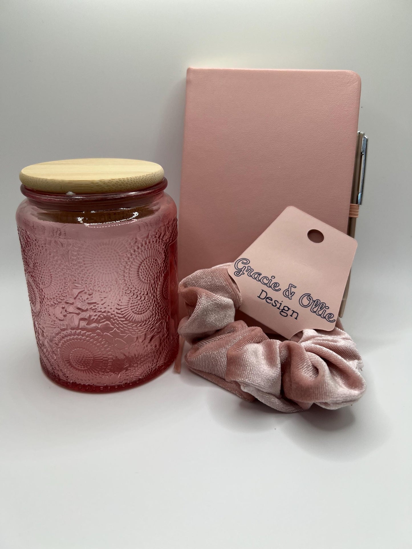 Self-Care Gift Box for Her: Handmade Earrings, Trinket Tray & Fuzzy Socks