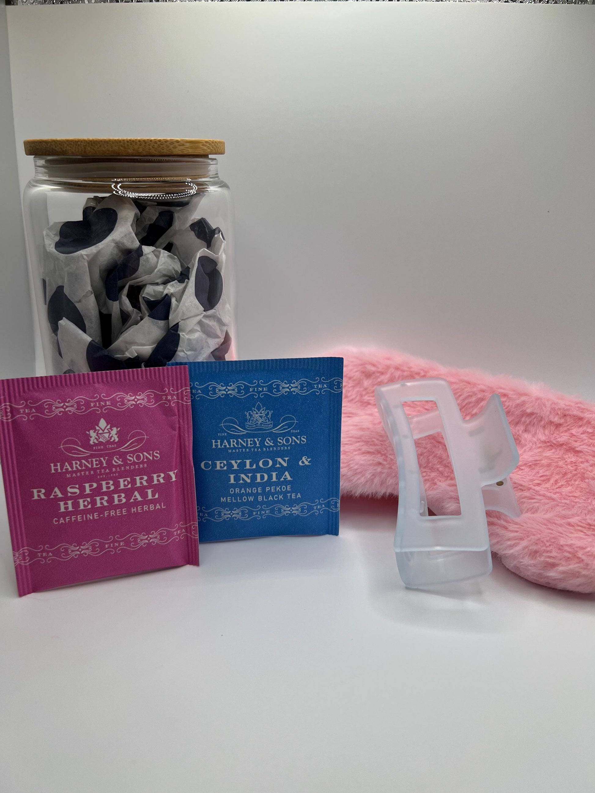 Self-Care Gift Box for Her: Water Bottle, Eye Mask & Fuzzy Socks