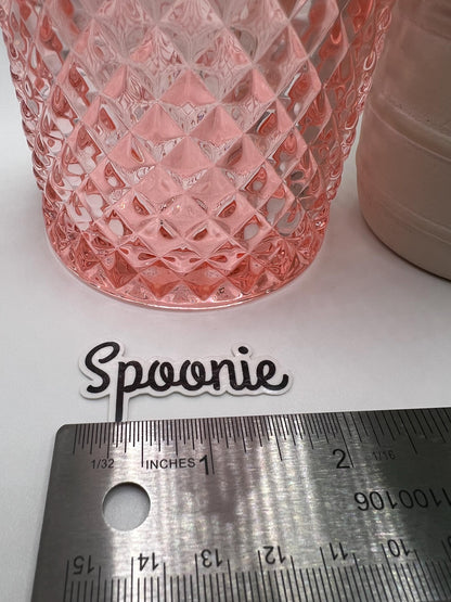 Spoonie Sticker - water-resistant, water bottles, laptop, kindle, mug, chronic illness, fibro