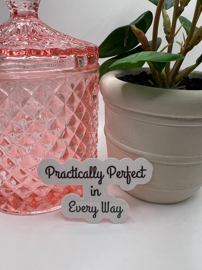 Practically Perfect in Every Way - waterproof, perfect for water bottles, laptops