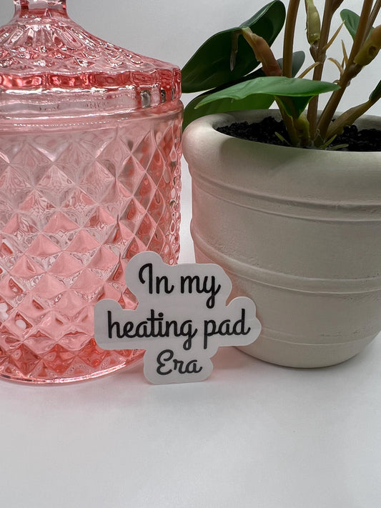 In my heating pad Era - water-resistant, water bottles, laptop, kindle, mug, chronic illness