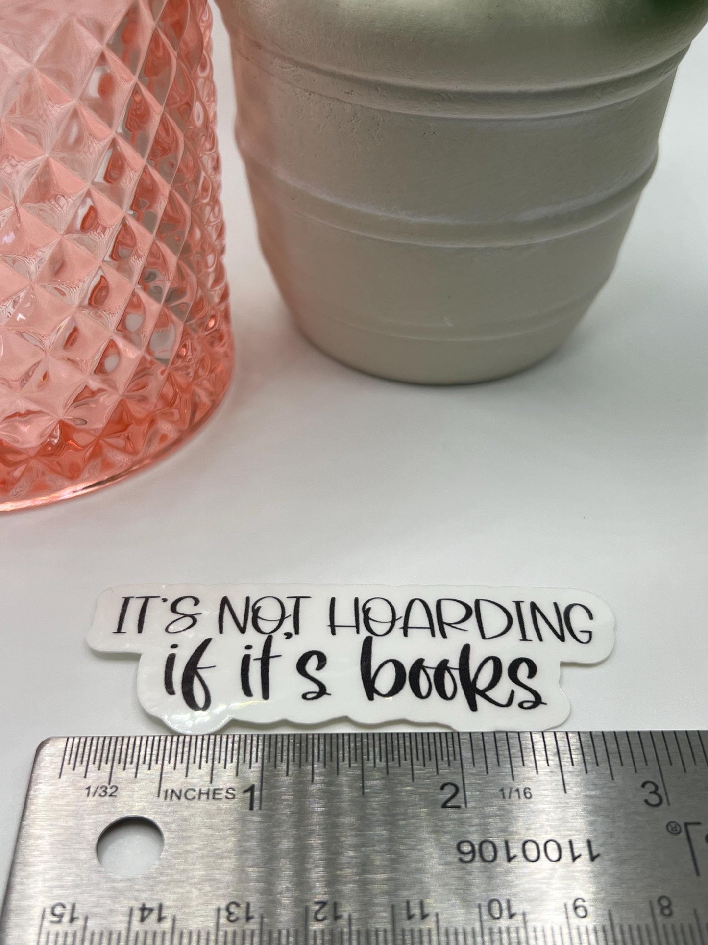 It's Not Hoarding If It's Books Sticker - Waterproof Laptop Decal