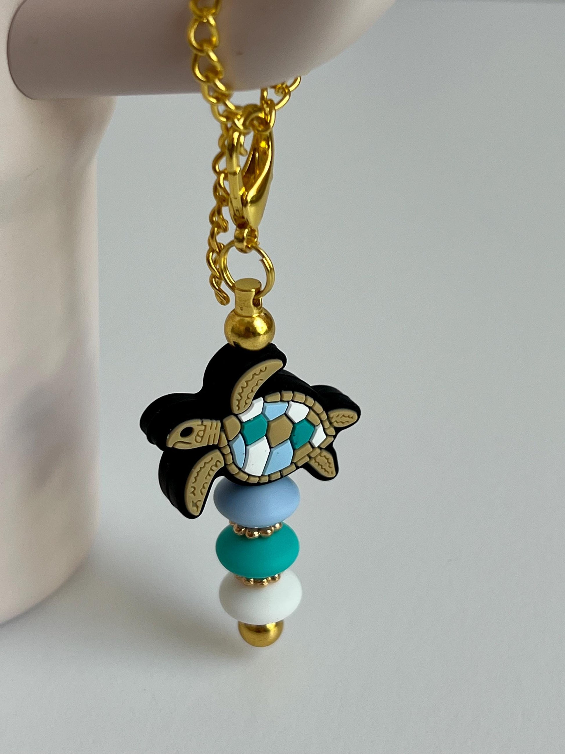 Stanley Tumbler Charm: Turtle Beaded Cup Accessory