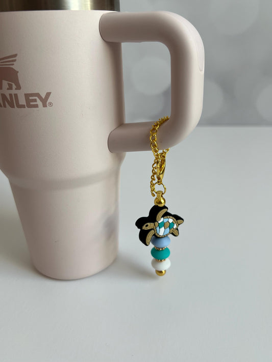 Stanley Tumbler Charm: Turtle Beaded Cup Accessory