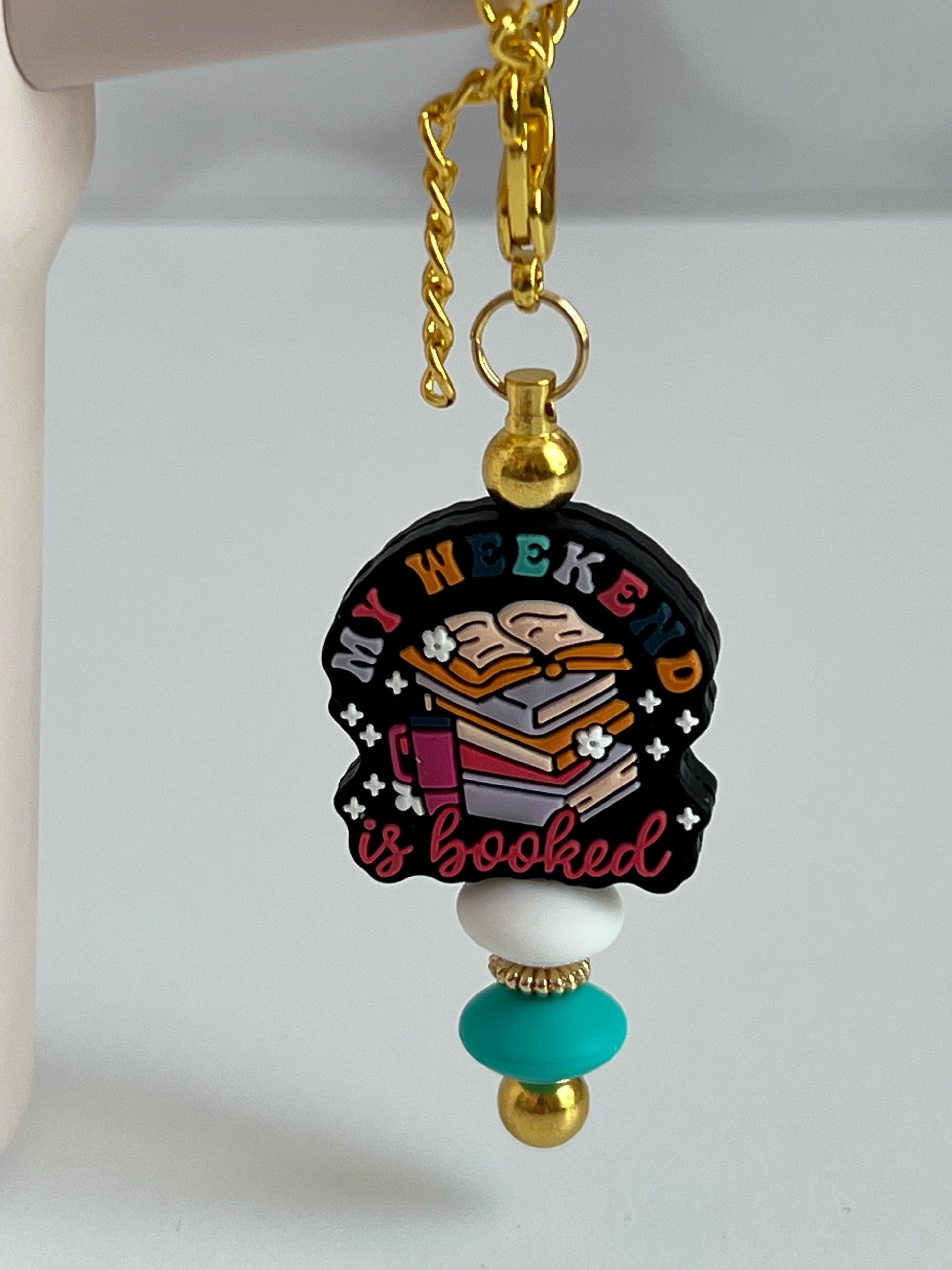 Stanley Tumbler Charm: 'My Weekend is Booked' Cup Accessory