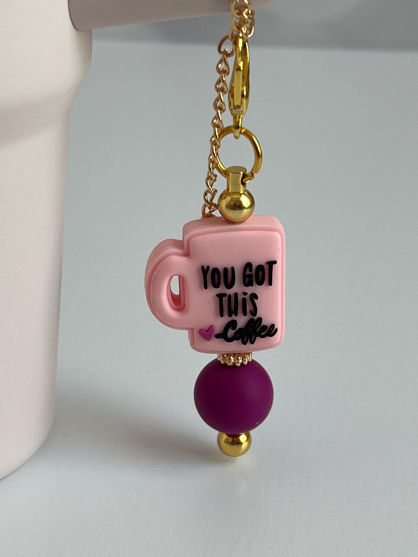 Stanley Tumbler Charm: Coffee Cup Accessory