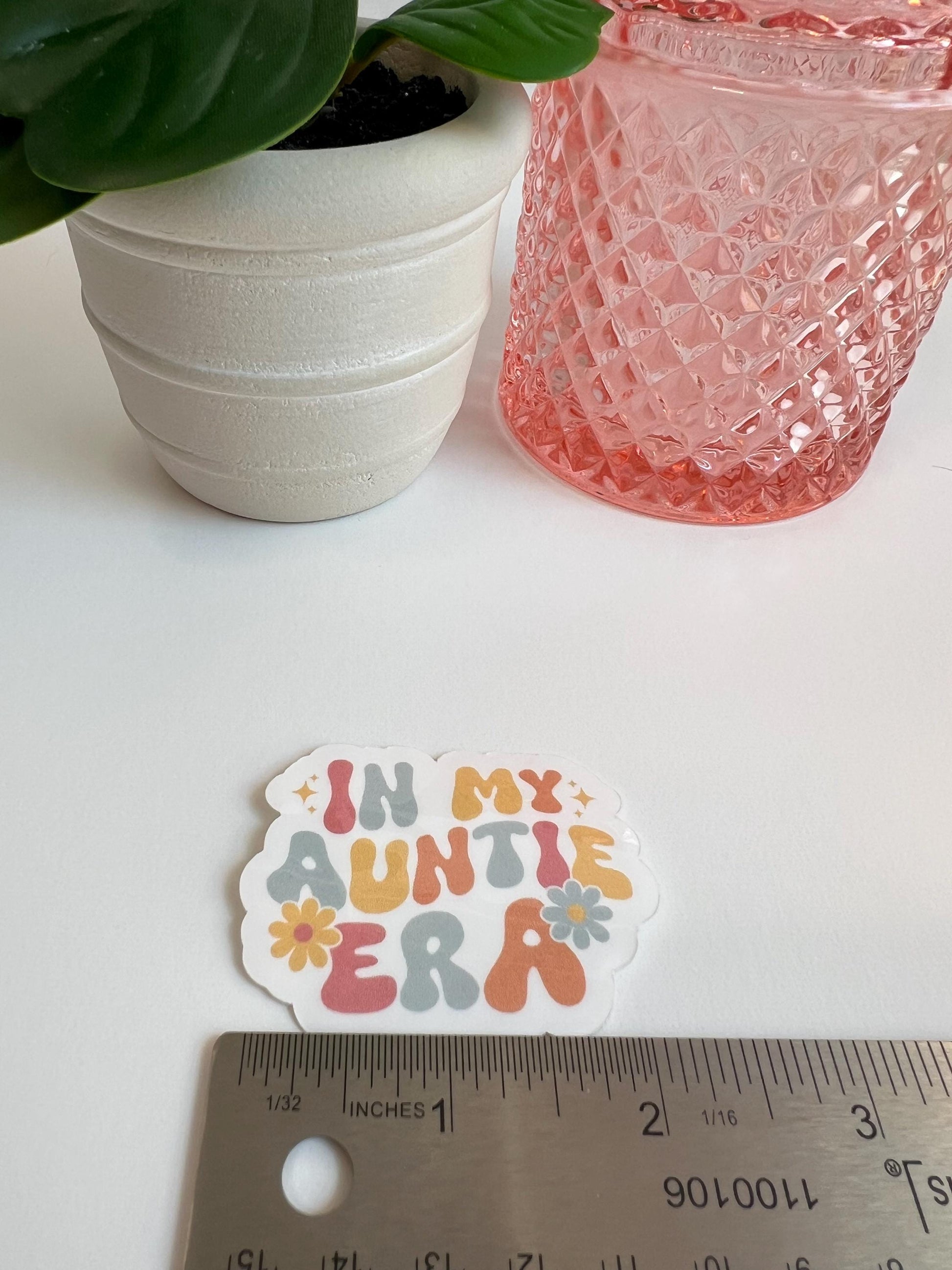 In My Auntie Era sticker -water-resistant, water bottles, laptop, kindle, mug