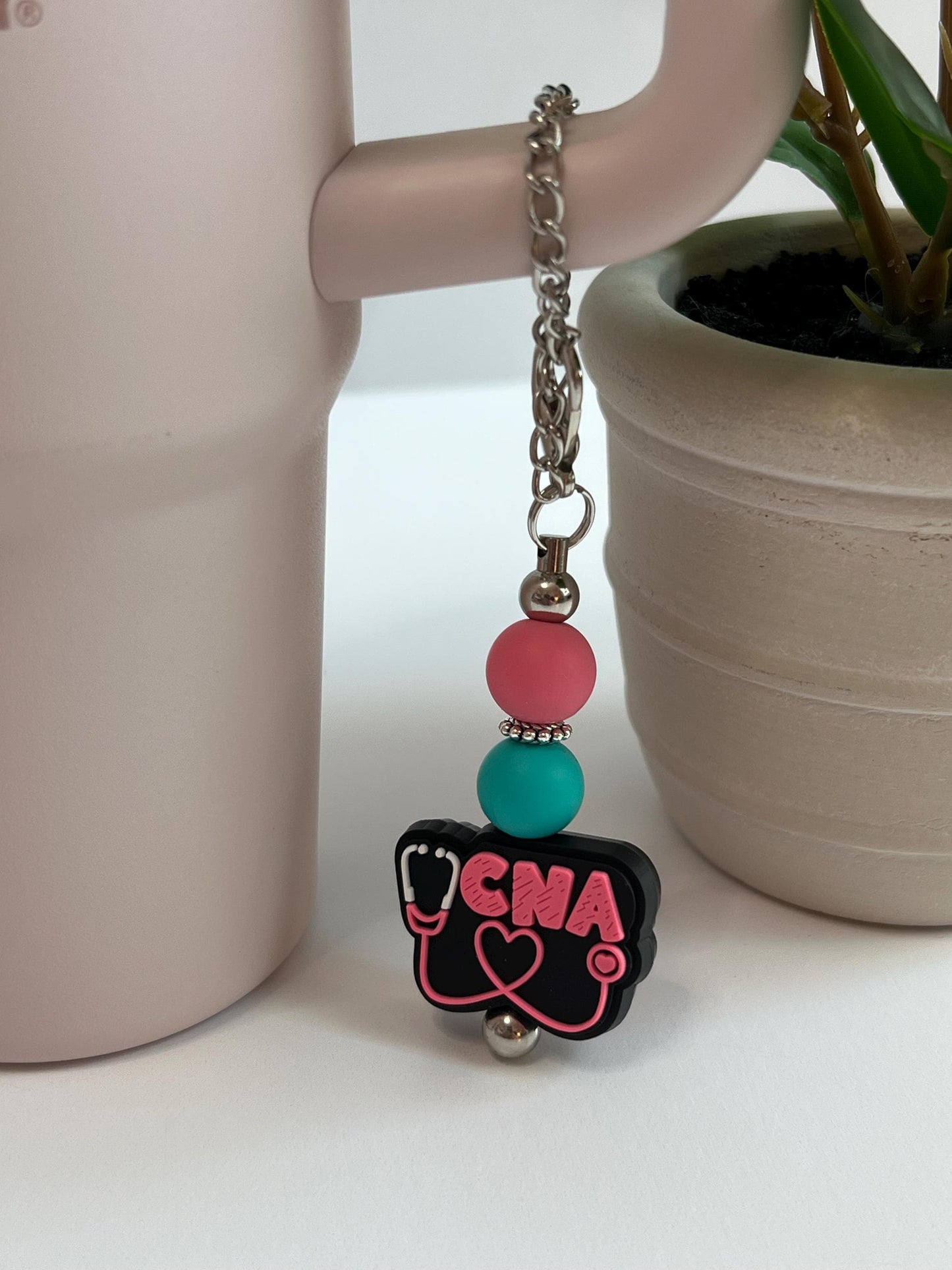 CNA - Badge Reel, Keychain, Tumbler/Bag Charm - Stanley, Bogg, Gift, Medical