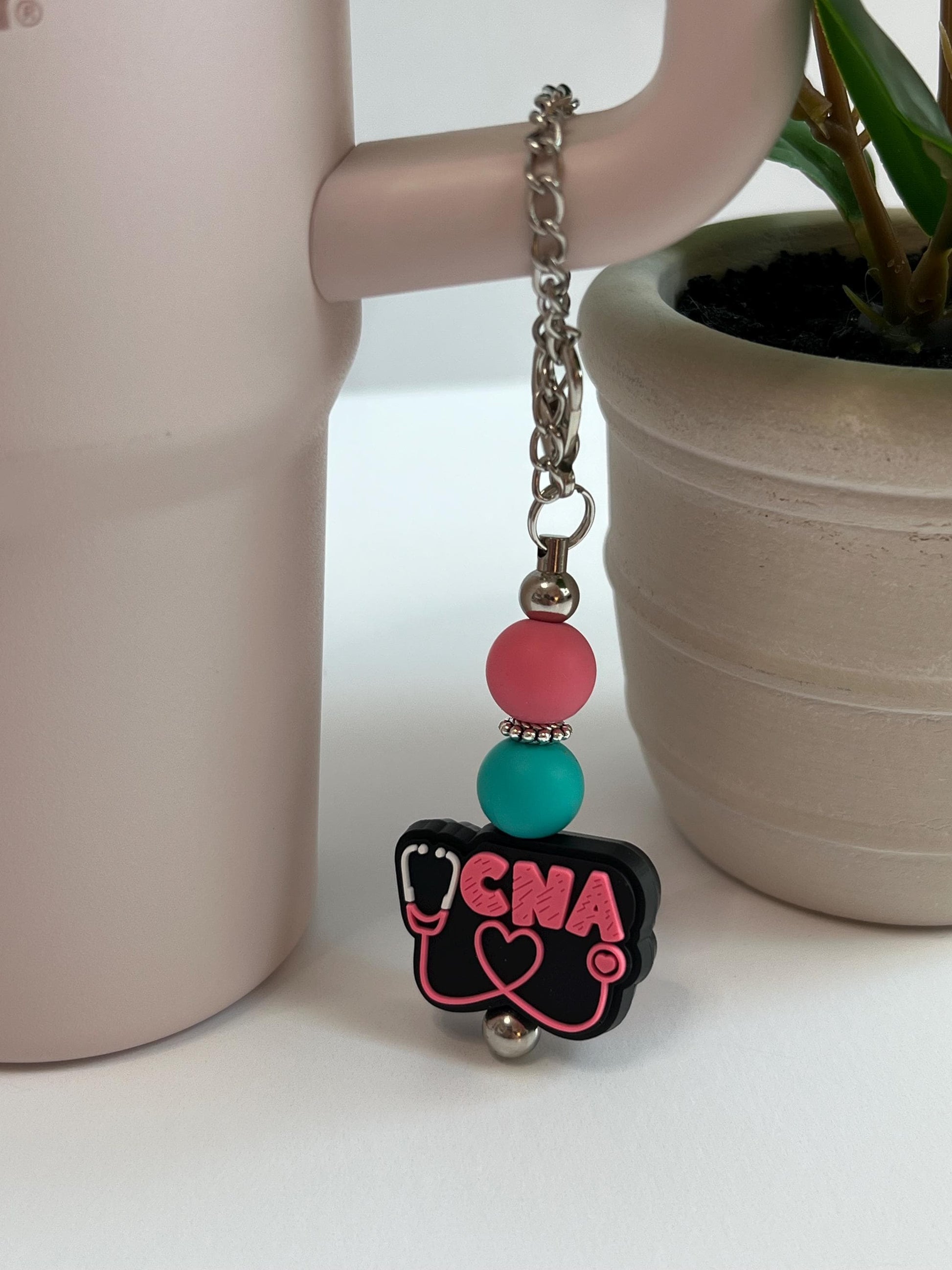 CNA - Badge Reel, Keychain, Tumbler/Bag Charm - Stanley, Bogg, Gift, Medical