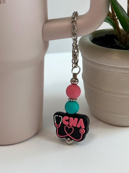 CNA - Badge Reel, Keychain, Tumbler/Bag Charm - Stanley, Bogg, Gift, Medical