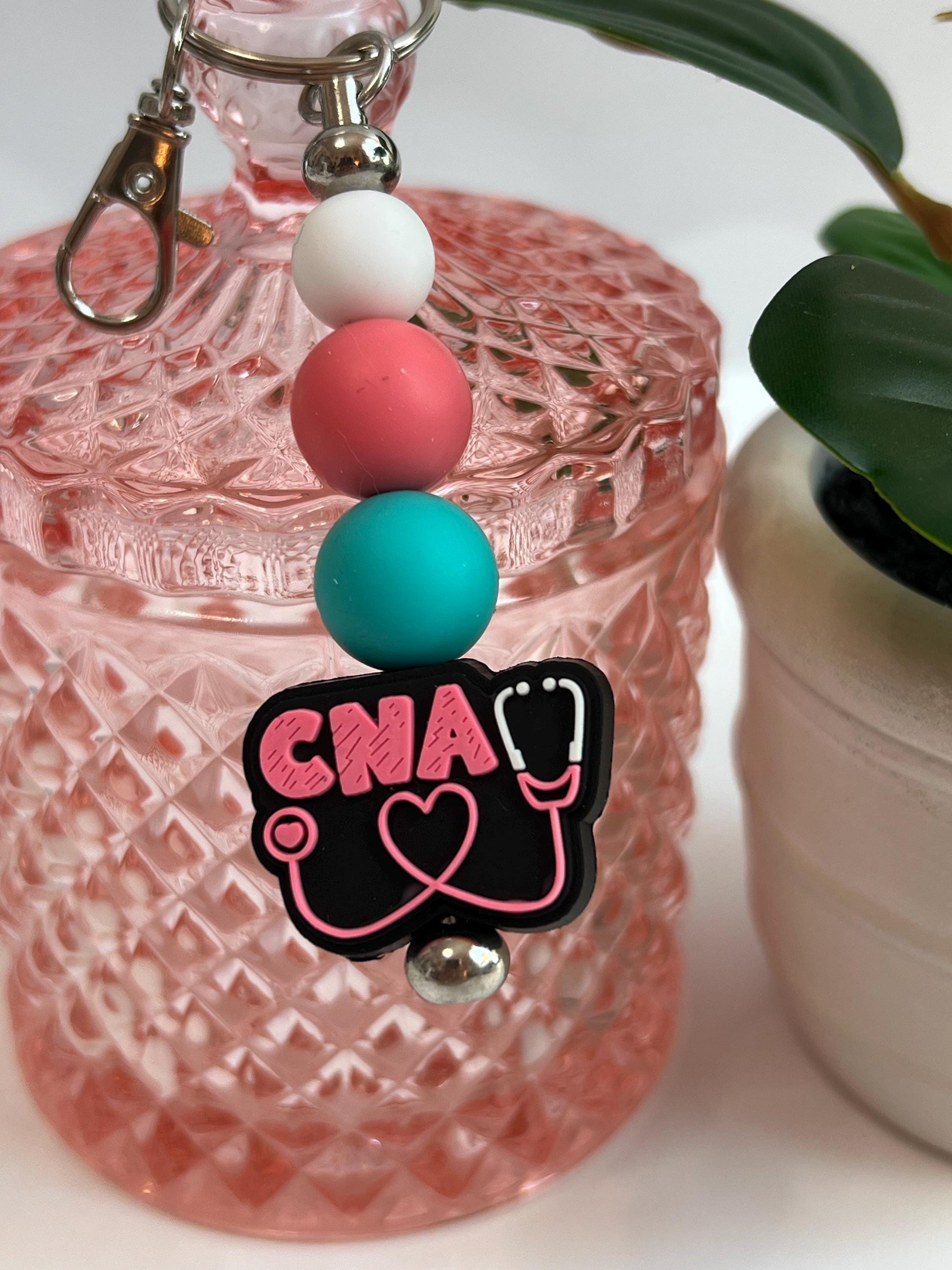 CNA - Badge Reel, Keychain, Tumbler/Bag Charm - Stanley, Bogg, Gift, Medical