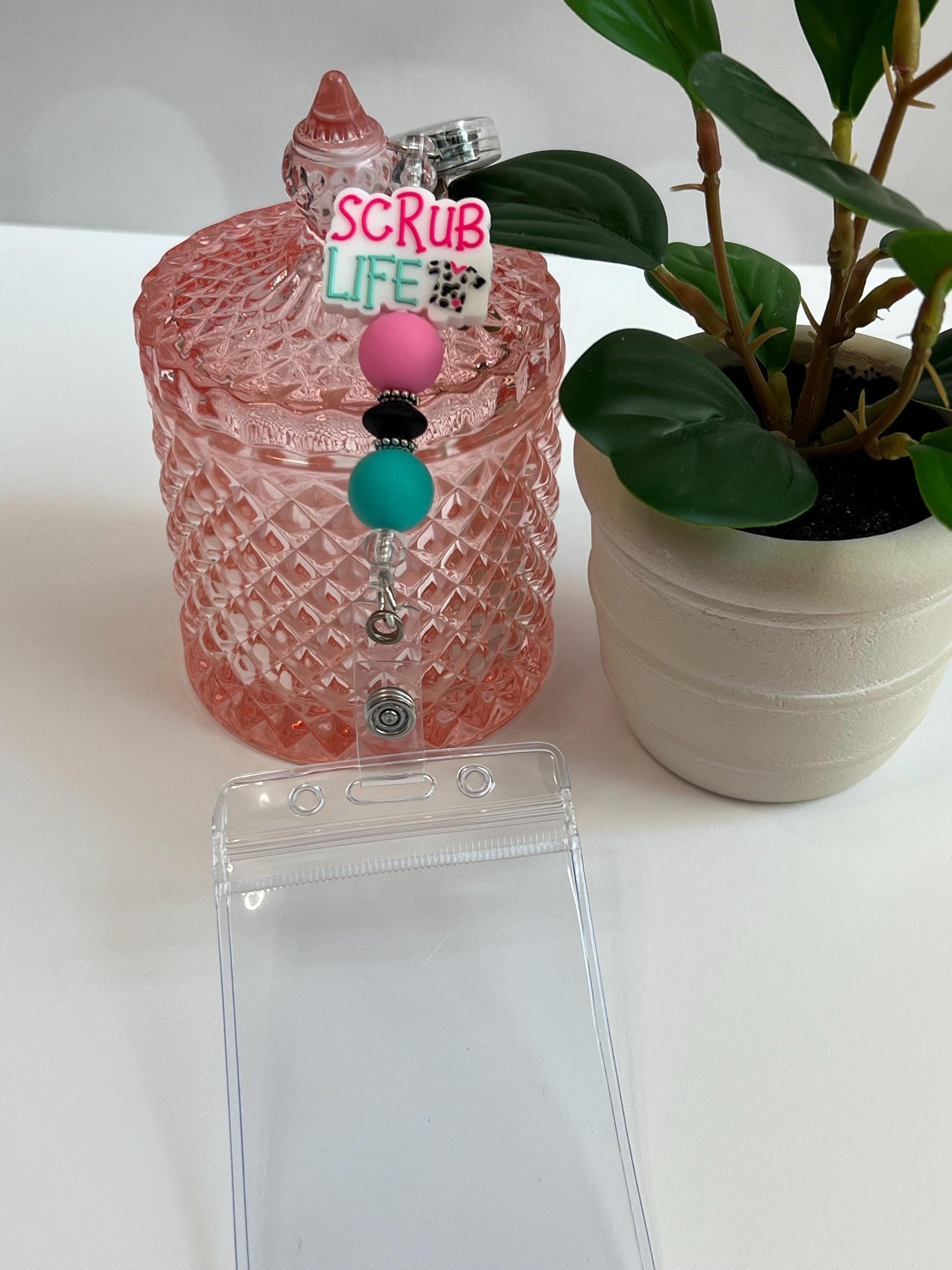Scrub Life - Badge Holder, Badge Reel, Nurse, PA, CNA, Doctor, Medical