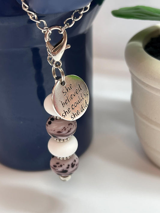 She Believed She Could So She Did Stanley/Bogg Bag Accessory | Cup Charm | Tumbler | Bag | Decoration | Bag Charm | Purse Accessory