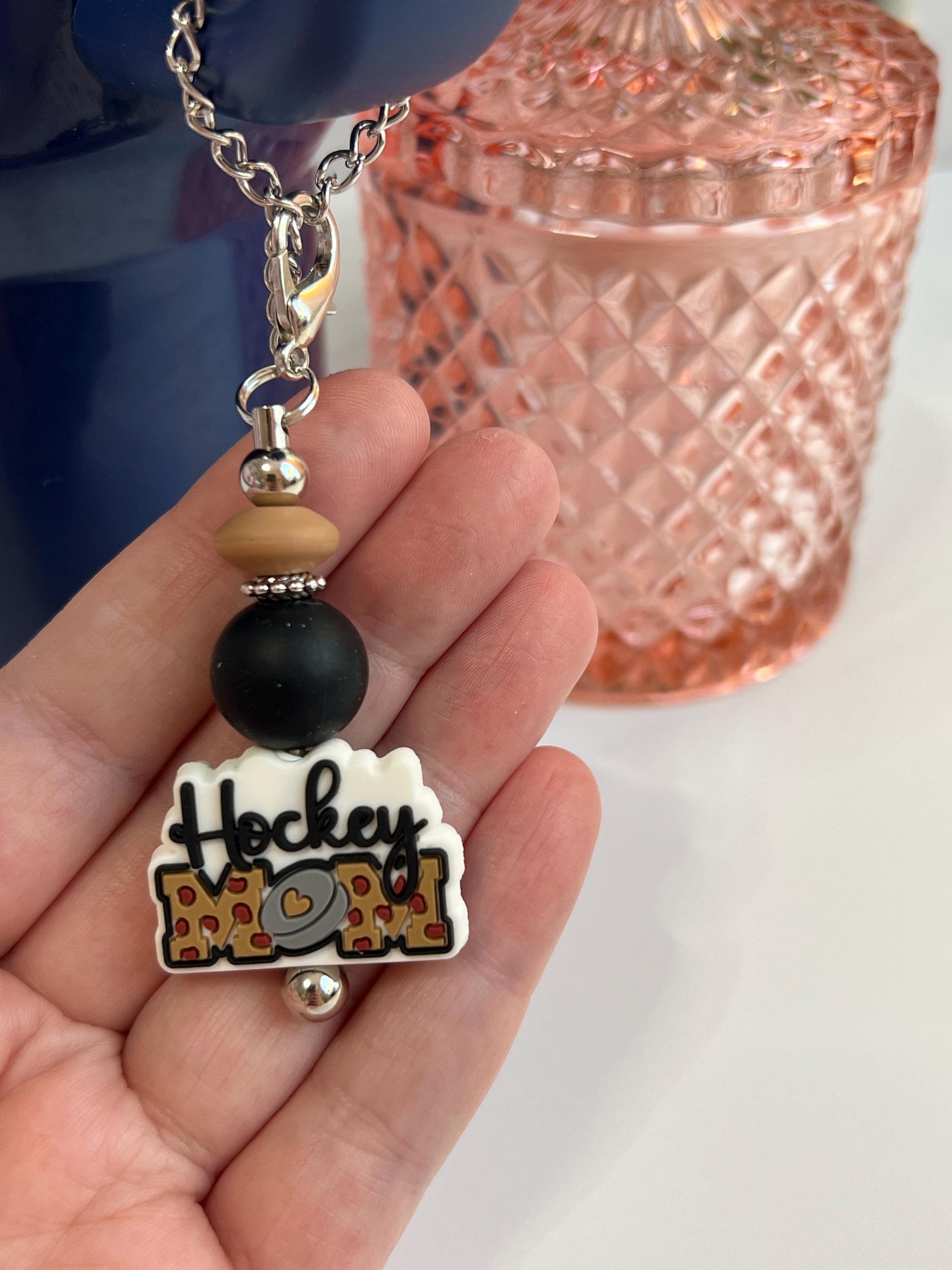 Hockey Mom Cup Charm: Stanley/Bogg Bag Accessory