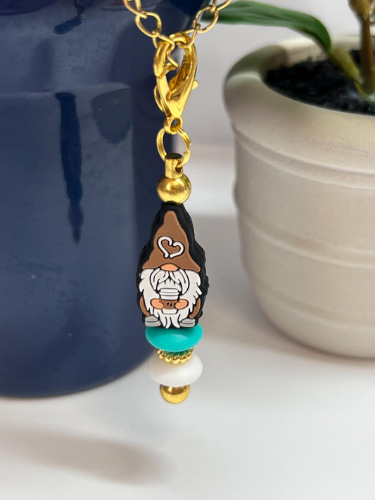 Gnome Coffee Cup Charm: Stanley/Bogg Bag Accessory
