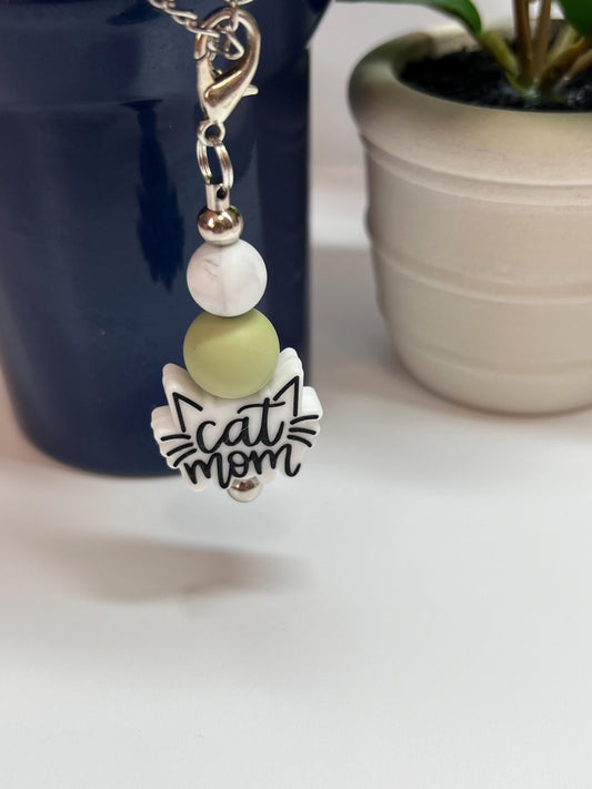 Cat Mom Stanley/Bogg Bag Charm: Tumbler Purse Accessory