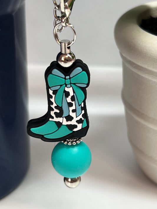 Cowgirl Boot Cup Charm: Tumbler, Bag, Backpack Accessory