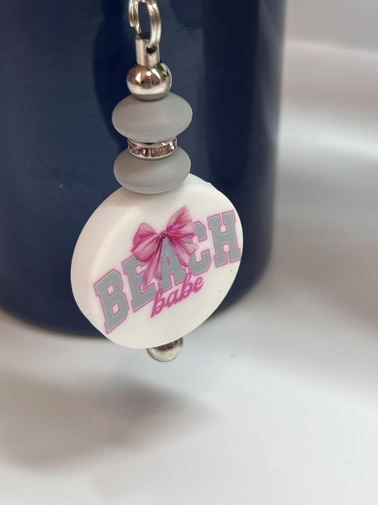 Beach Babe Stanley/Bogg Bag Charm: Tumbler/Purse Accessory