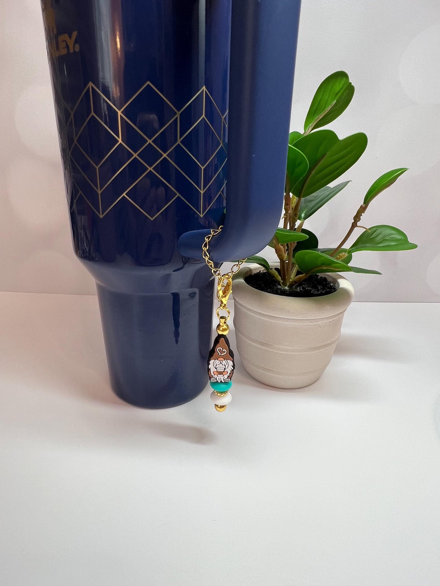 Gnome Coffee Cup Charm: Stanley/Bogg Bag Accessory