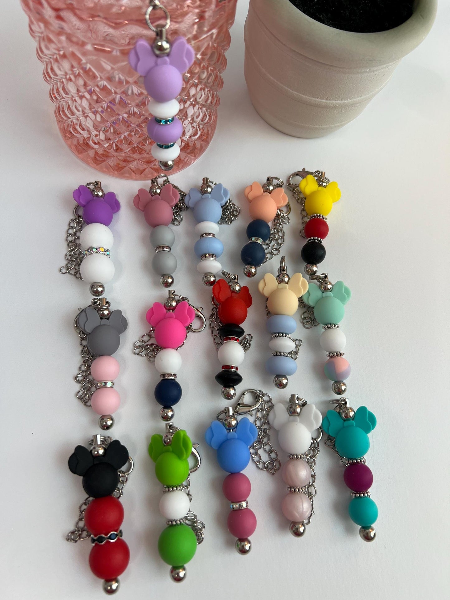 Minnie Mouse Stanley/Bogg Bag Charm: Tumbler/Backpack Accessory