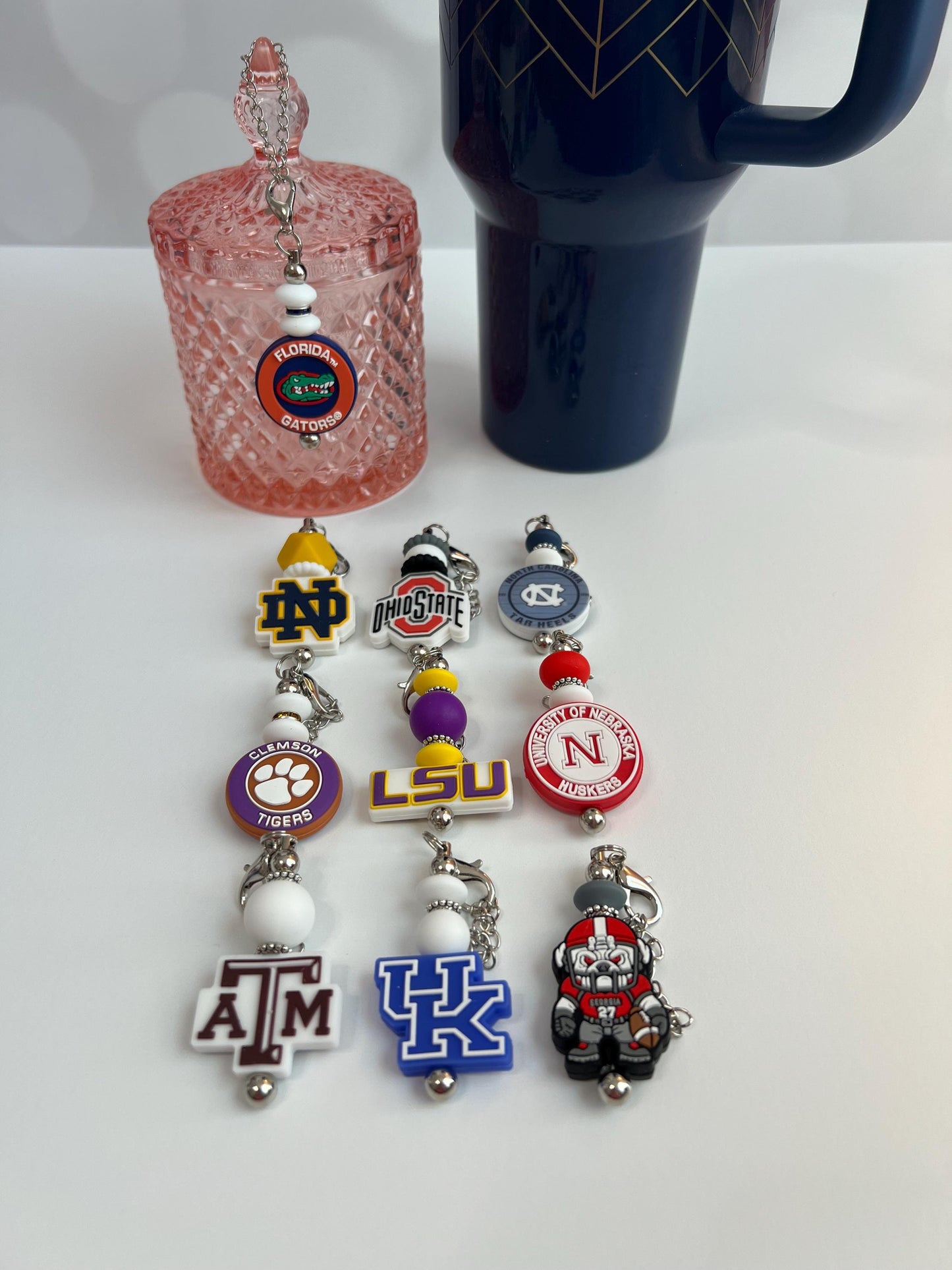 College Tumbler Charm: Stanley/Bogg Bag Accessory