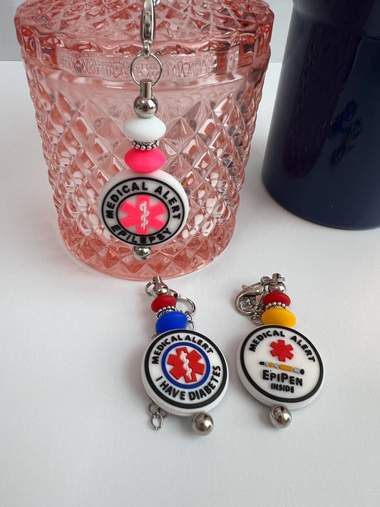 Medical Alert Charm: Stanley Tumbler, Bag, Backpack Accessory