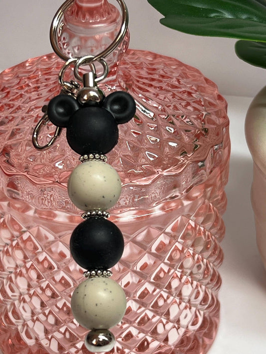 Mickey Silicone Bead Keychain: Bag Charm, Stocking Stuffer