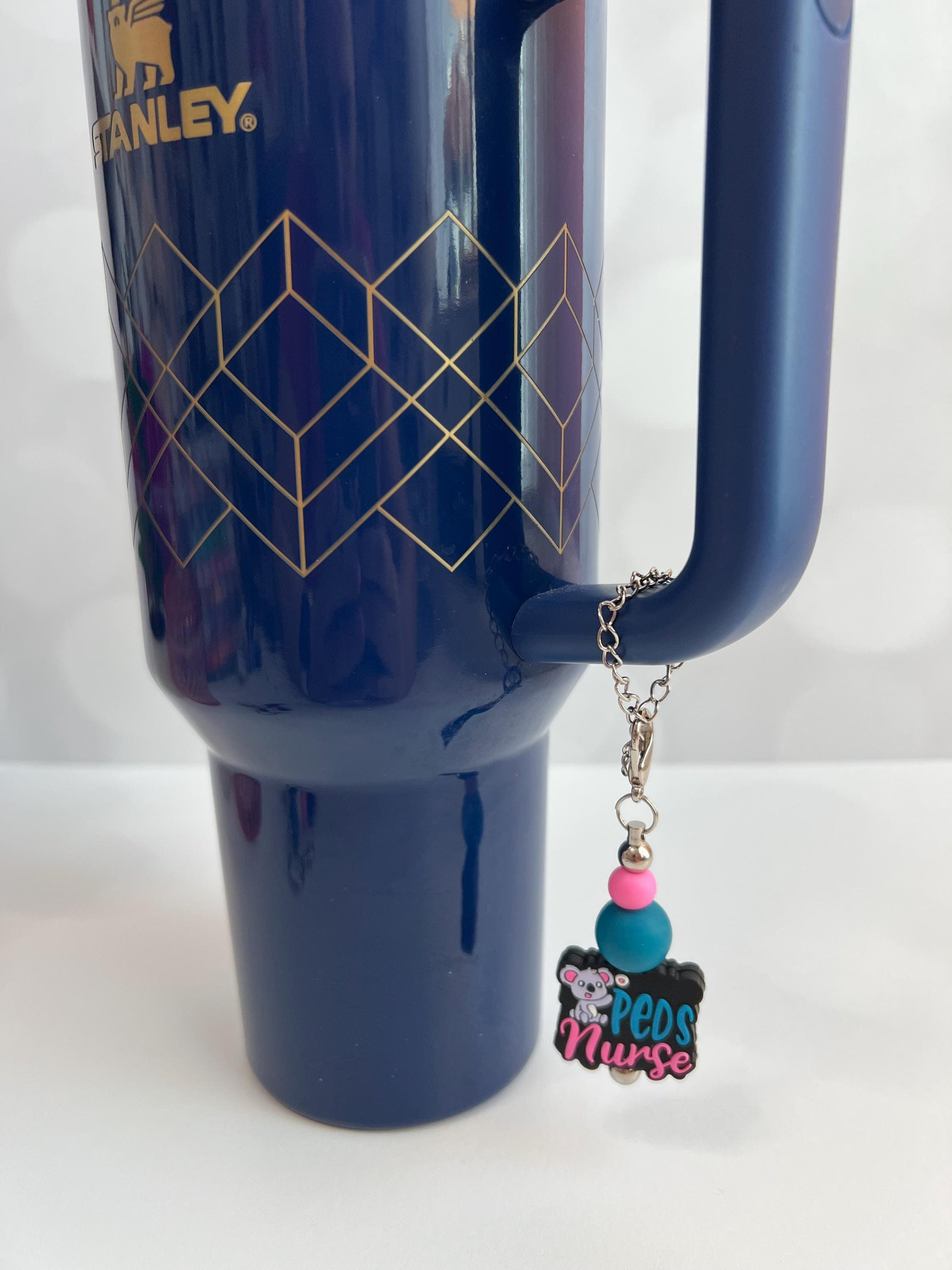 Peds Nurse - Badge Reel, Keychain, Tumbler/Bag Charm - Stanley, Bogg, Gift, Medical