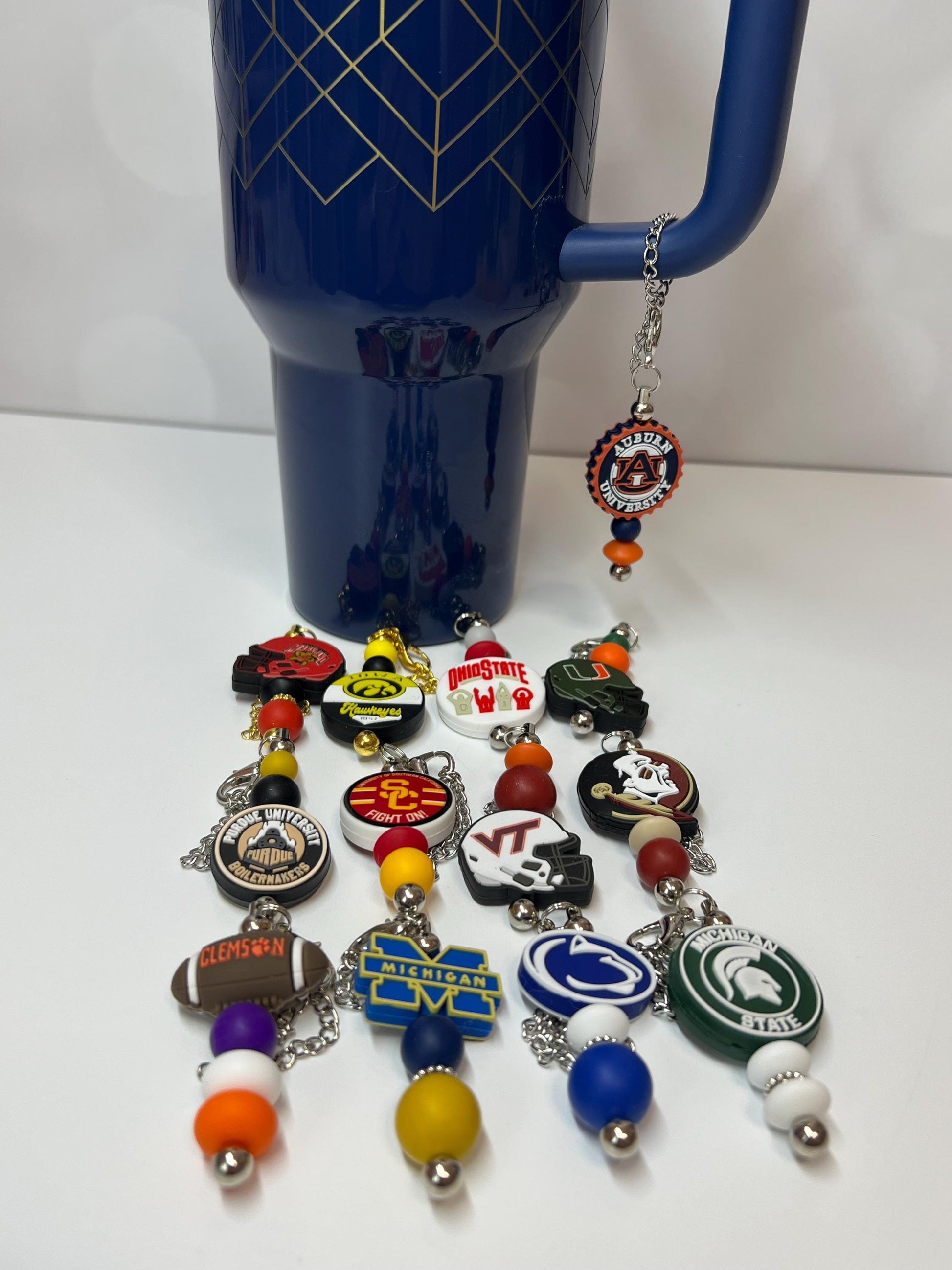 College Tumbler Charm: Stanley/Bogg Bag Accessory
