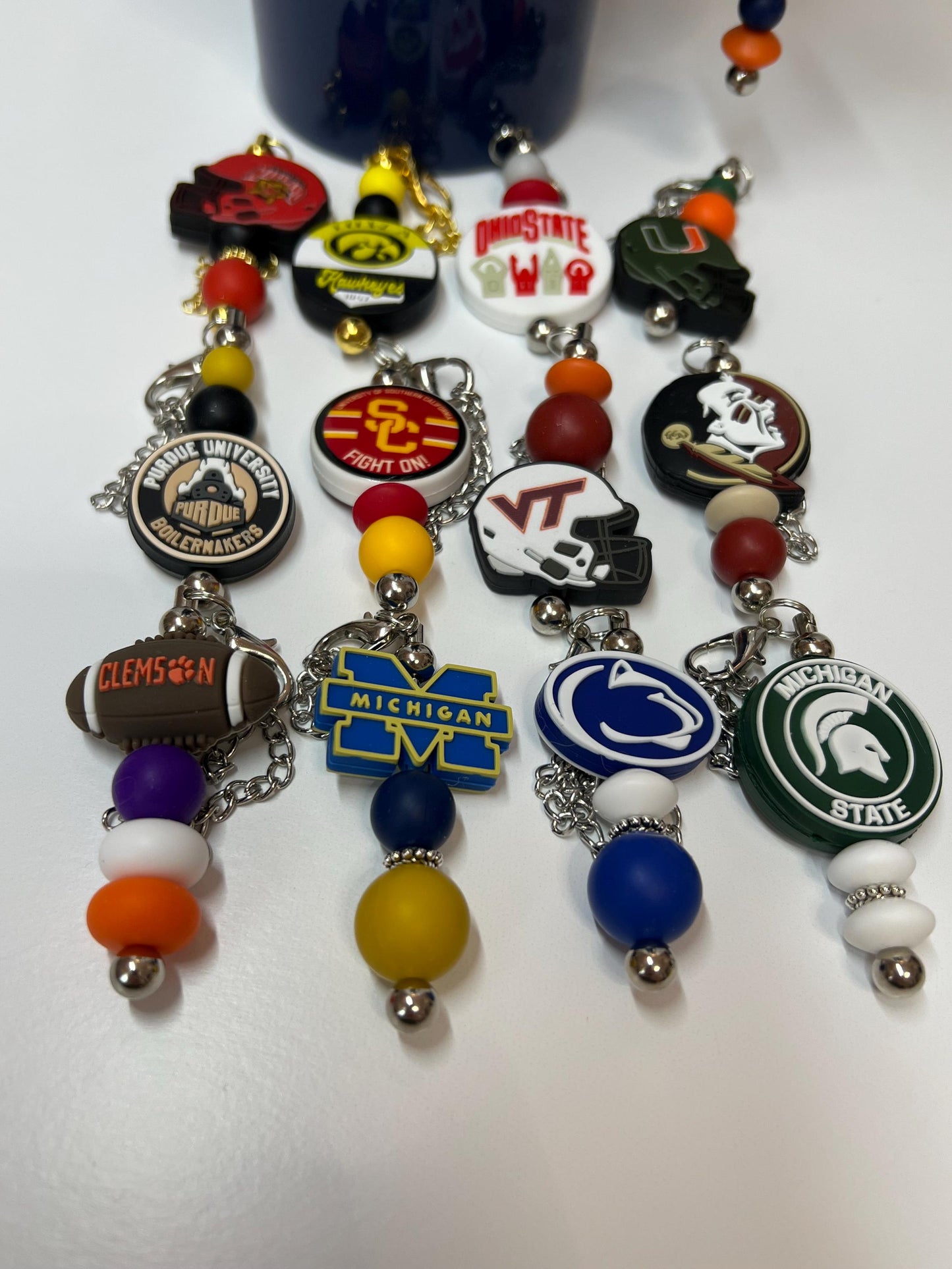 College Tumbler Charm: Stanley/Bogg Bag Accessory