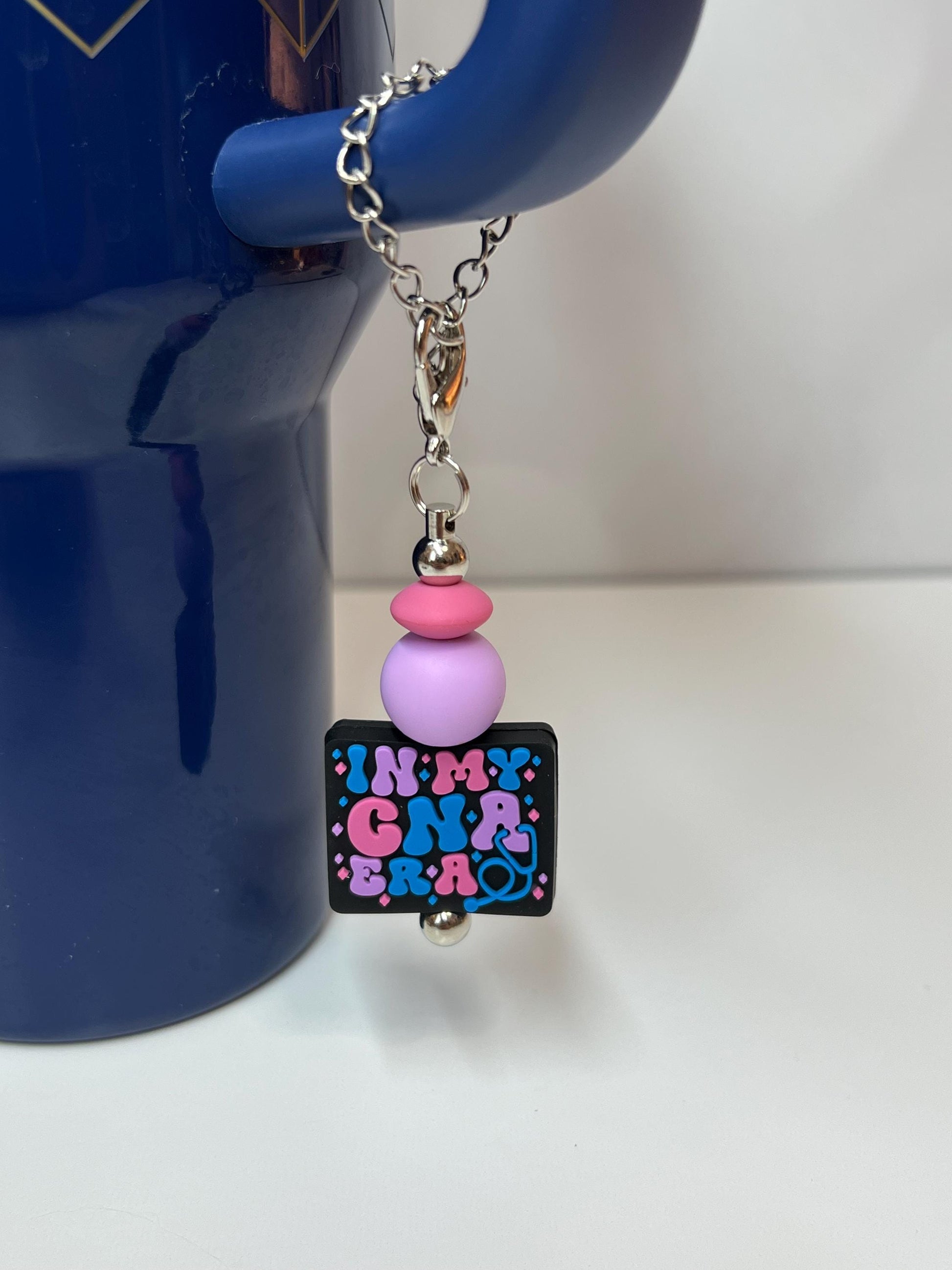 CNA - Badge Reel, Keychain, Tumbler/Bag Charm - Stanley, Bogg, Gift, Medical